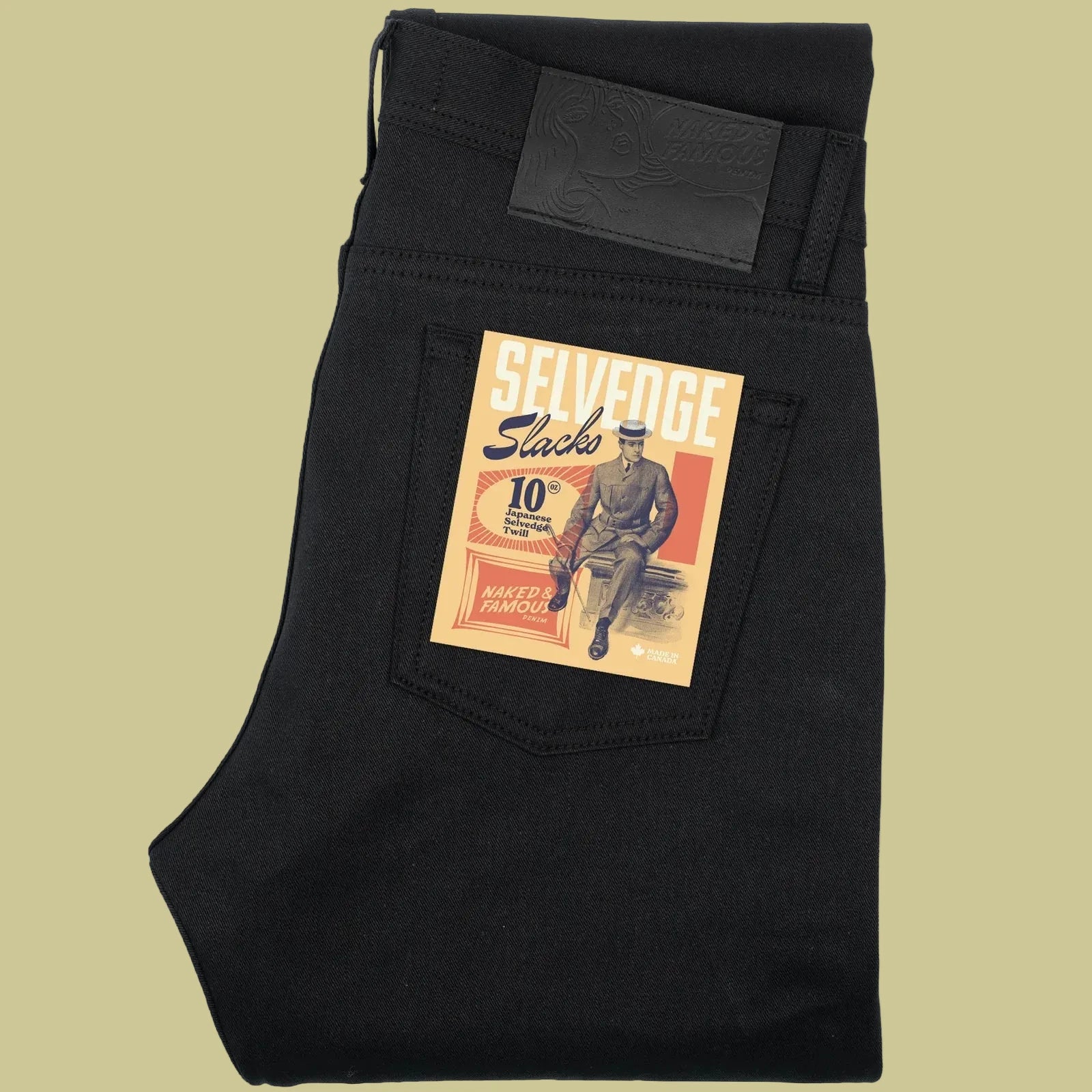 Weird Guy - 10oz Selvedge Slacks - Black