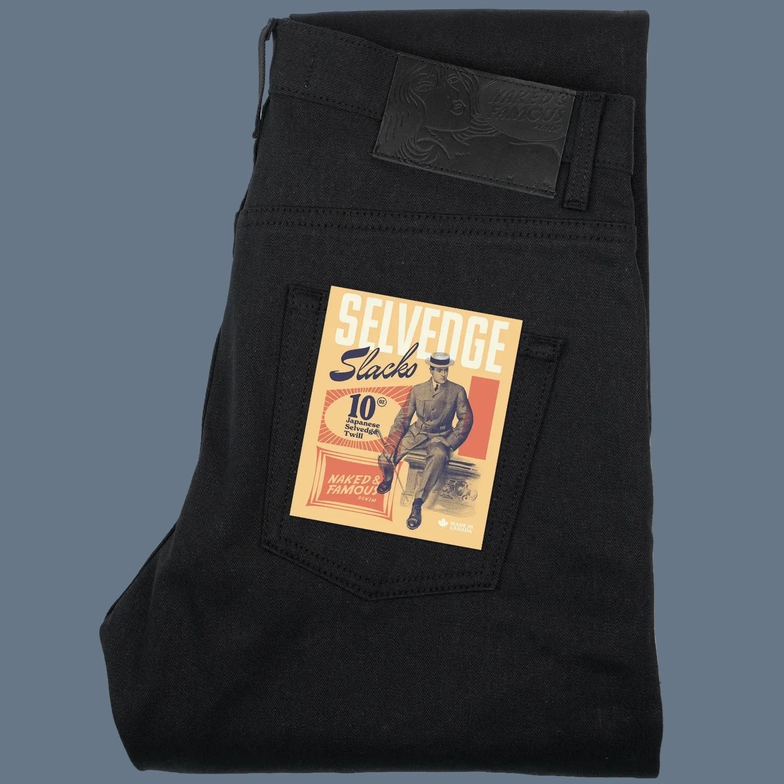 Easy Guy - 10oz Selvedge Slacks - Black