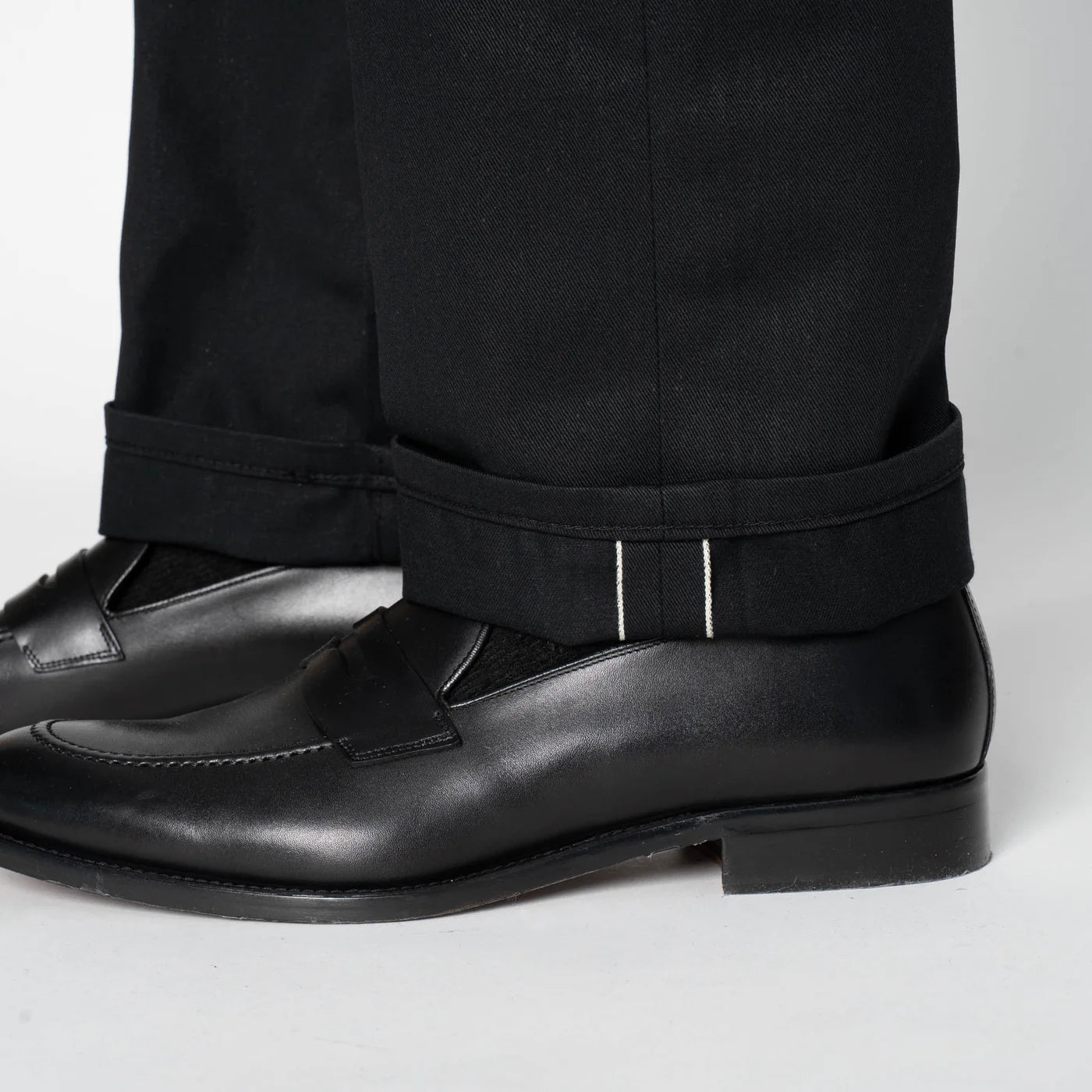 True Guy - 10oz Selvedge Slacks - Black