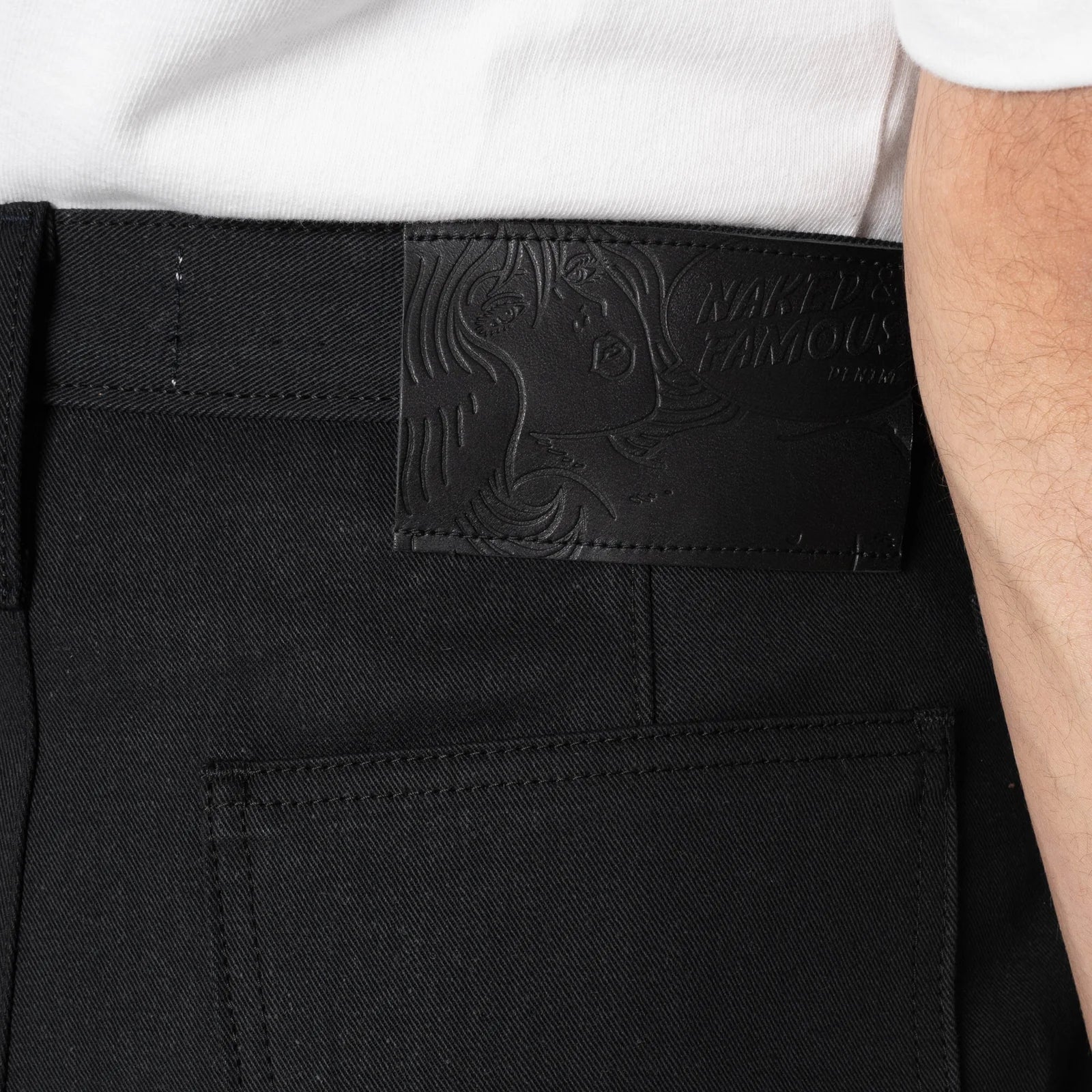 Pleated Trouser - 10oz Selvedge Slacks - Black