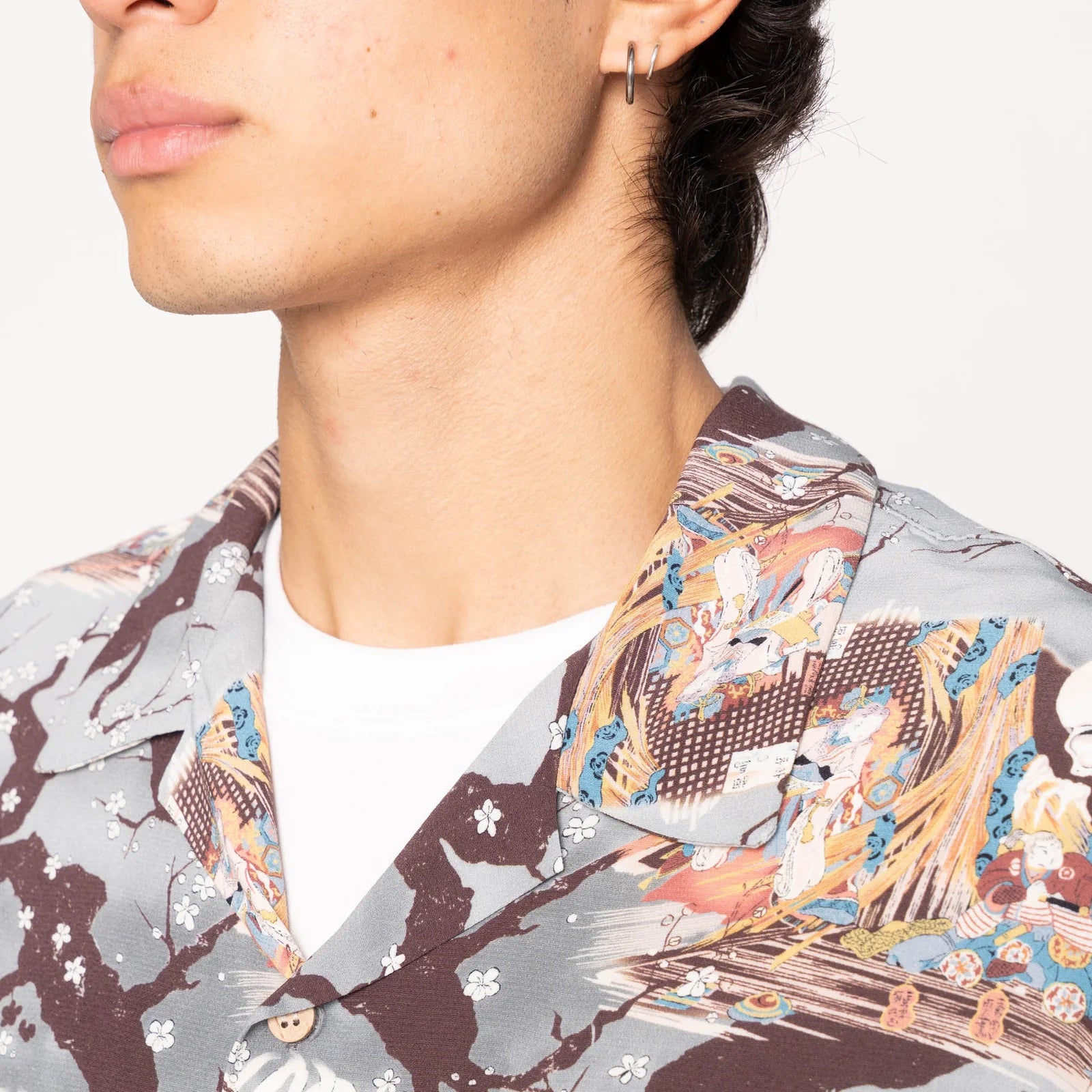 Aloha Shirt - Aloha Shirt - Skeletons - Pale Blue