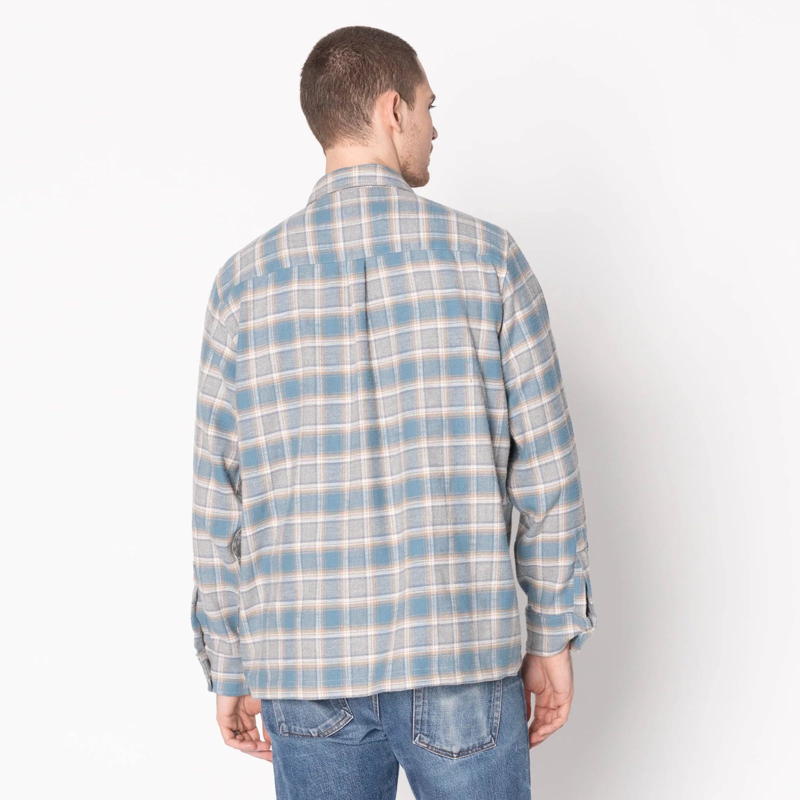 True Shirt - Soft Brushed Flannel - Faded Blue