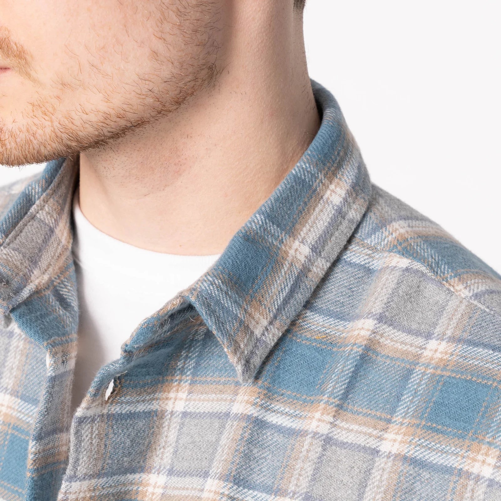 True Shirt - Soft Brushed Flannel - Faded Blue