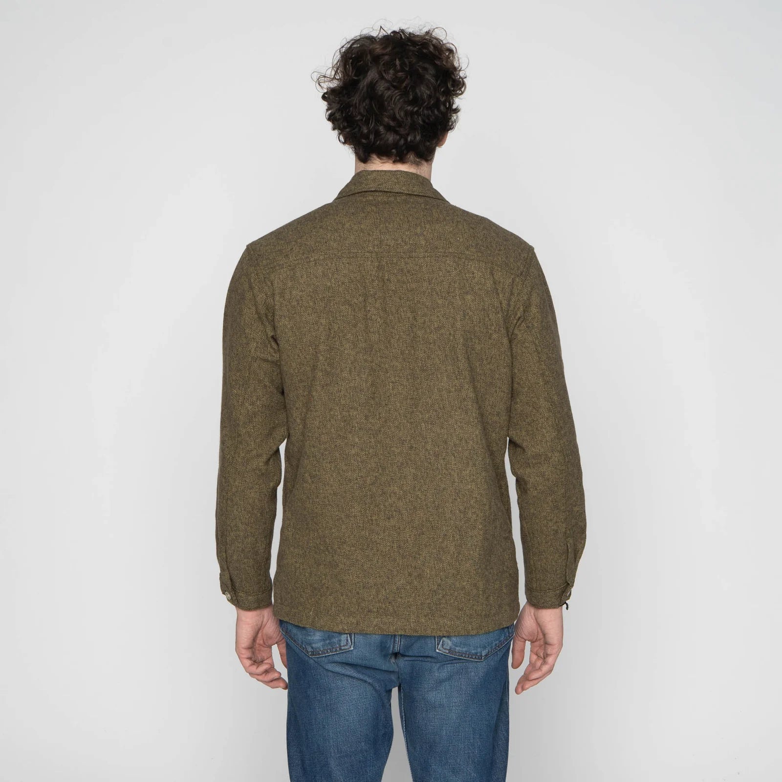 Work Shirt - Herringbone Triple Twist Yarn Flannel - Forest