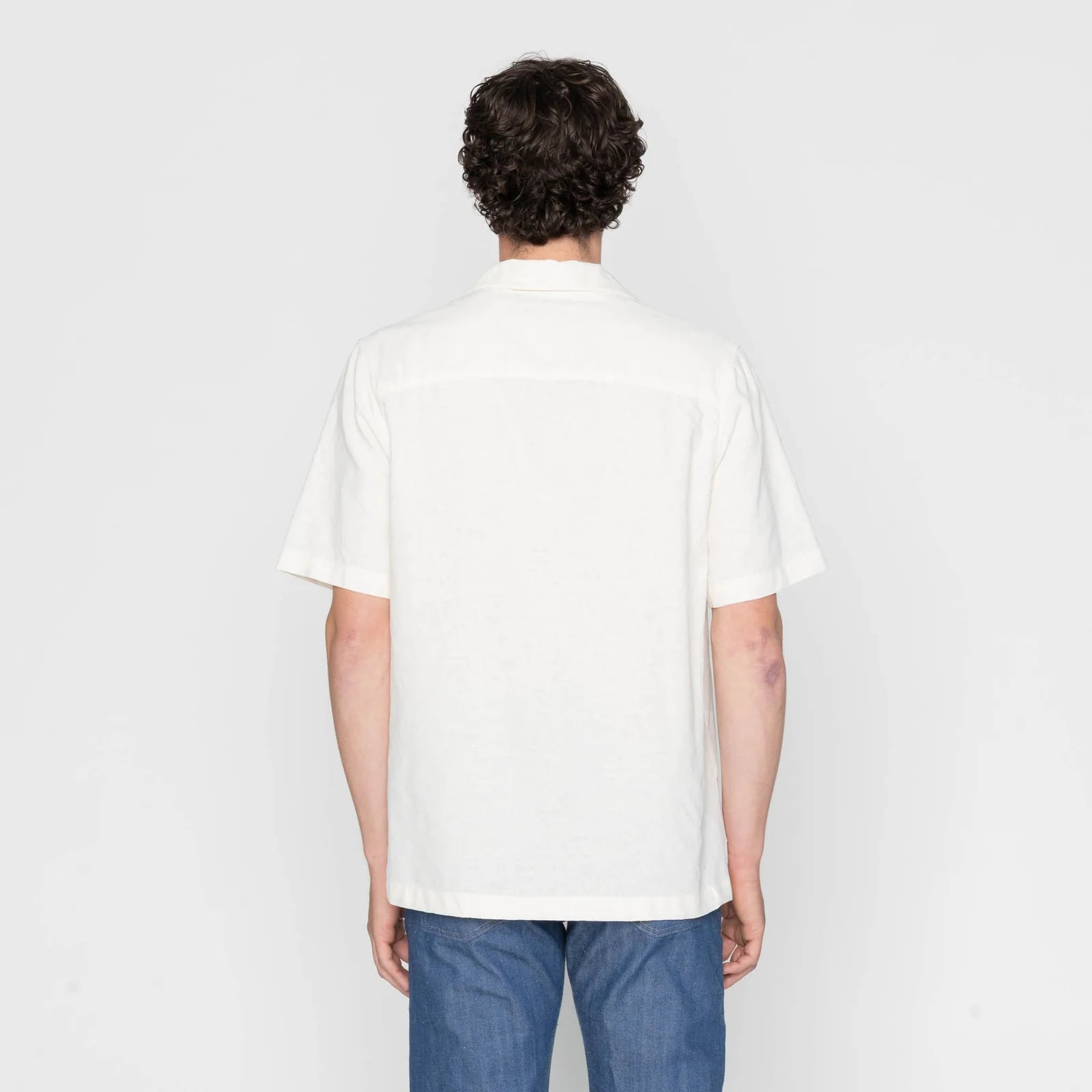 Aloha Shirt - Jungle Jacquard - White