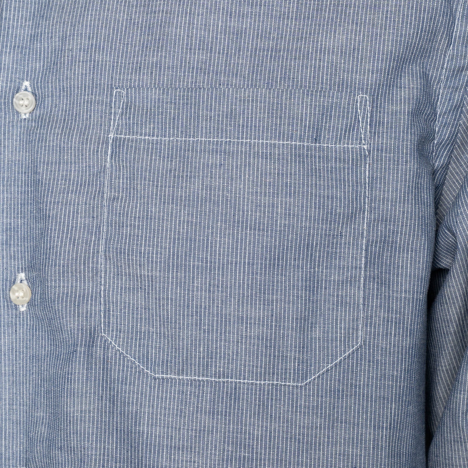 True Shirt - Indigo Stripe Selvedge