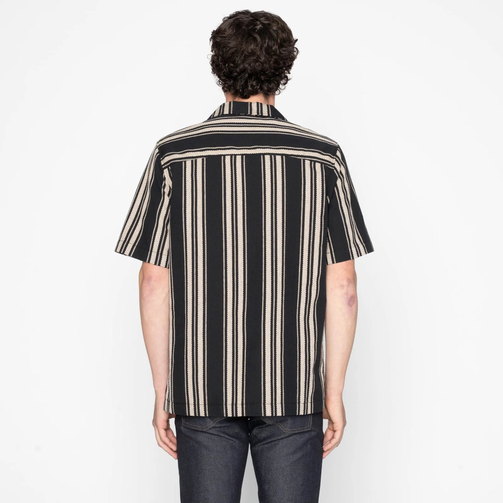 Aloha Shirt - Dobby Bands - Black