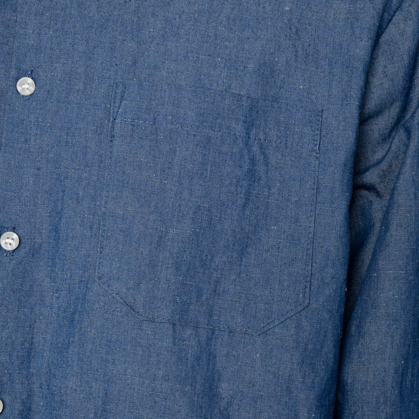 True Shirt - Linen Blend Denim - Indigo