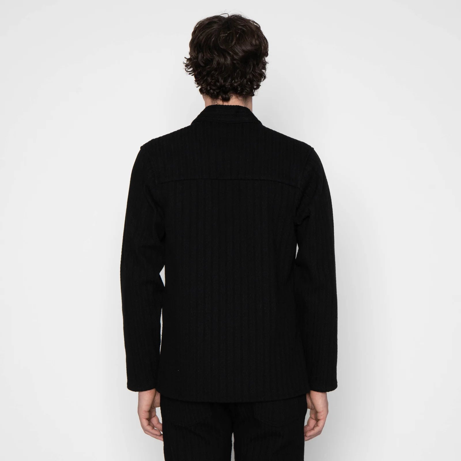 Kimono Shirt - Black Sugiaya
