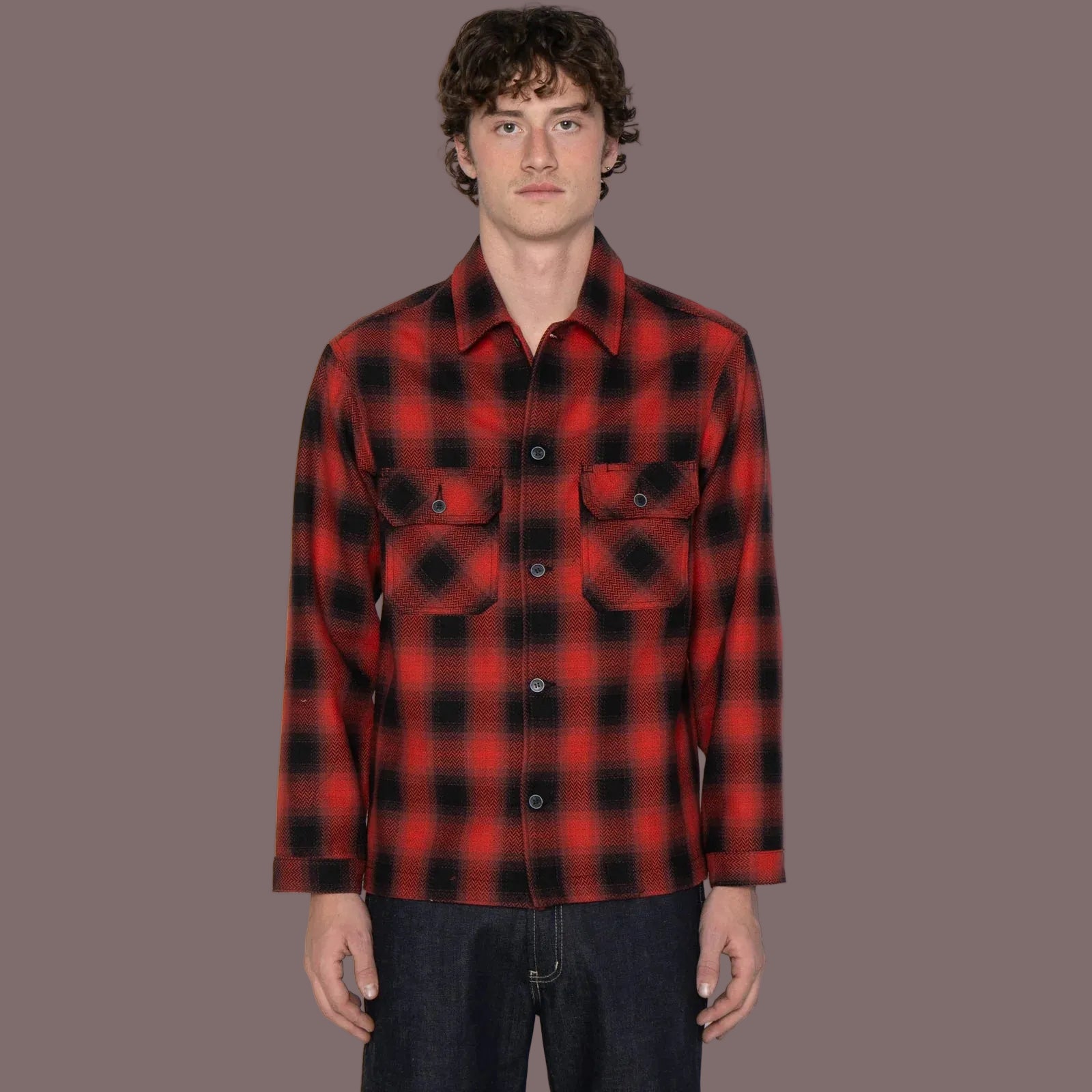 Work Shirt - Trippy Ombre - Red