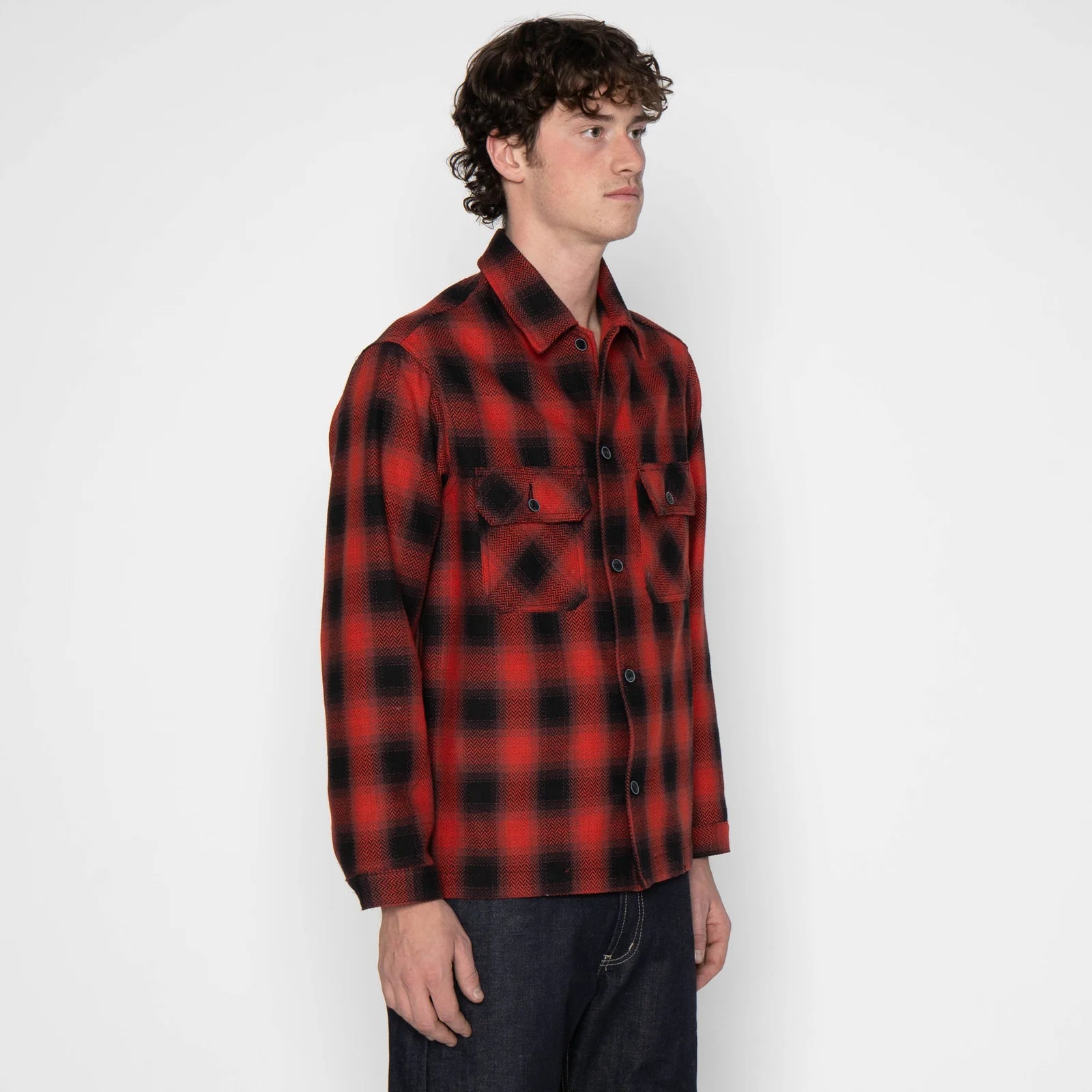Work Shirt - Trippy Ombre - Red