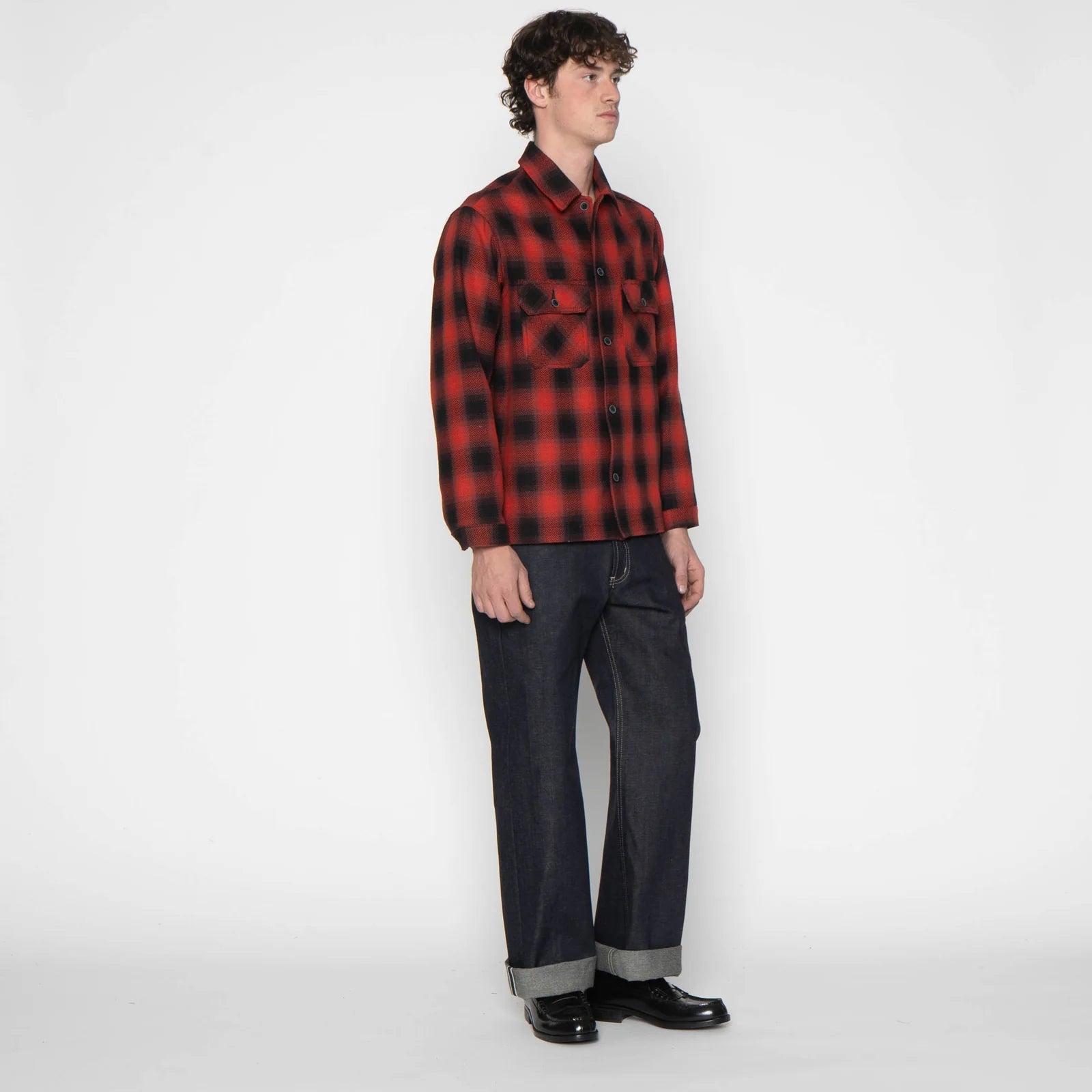 Work Shirt - Trippy Ombre - Red