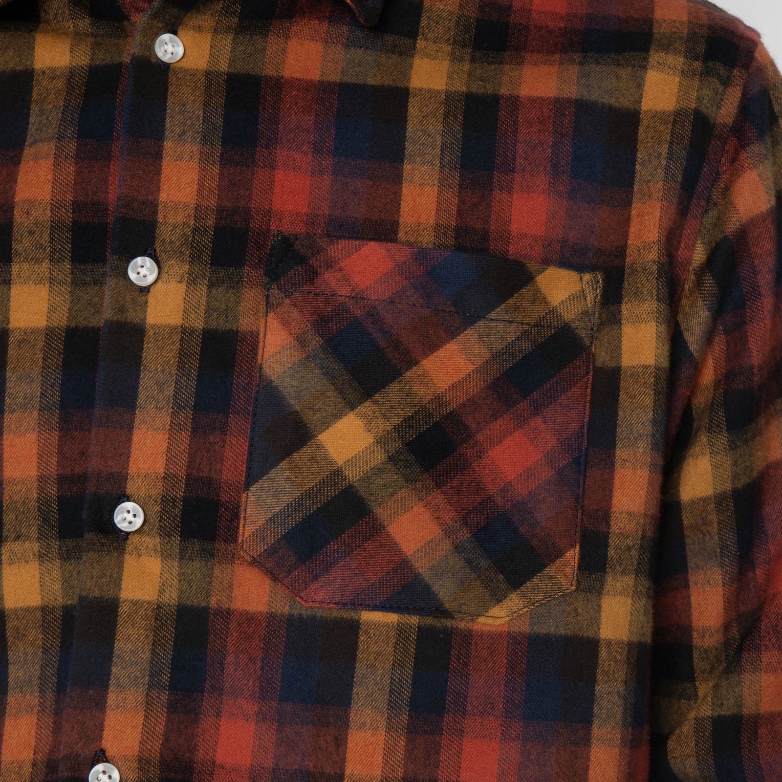 True Shirt - Shaggy Flannel - Red/Amber\Navy