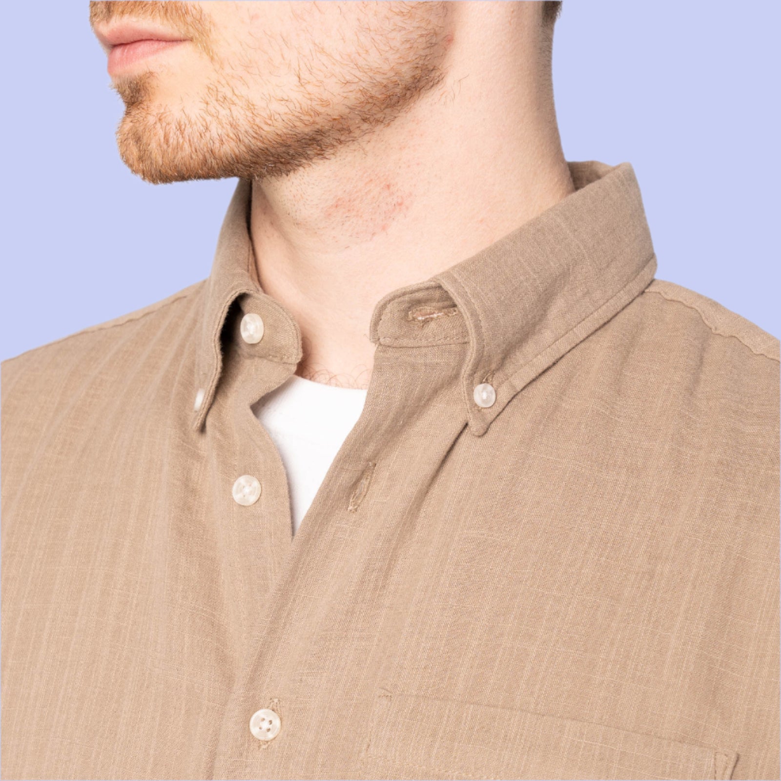 Easy Shirt - Double Weave Slub Gauze - Sand