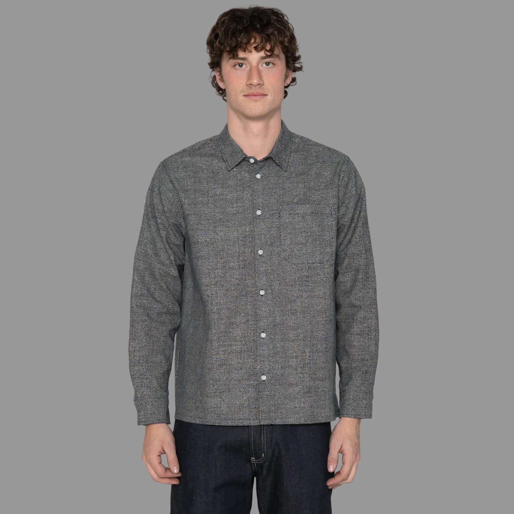 True Shirt - Dotted Waves - Indigo