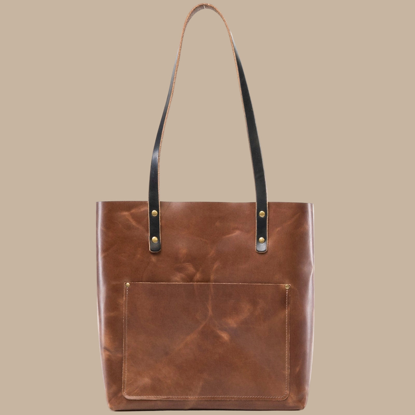 Popov Leather - Leather Weekender Tote - Heritage Brown
