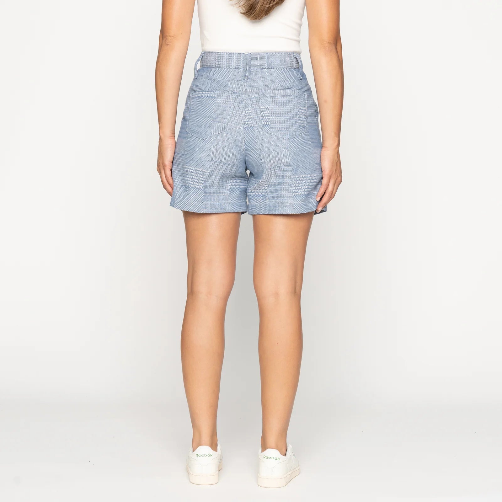 Women's Twin Pleat Short - Dobby Patchwork