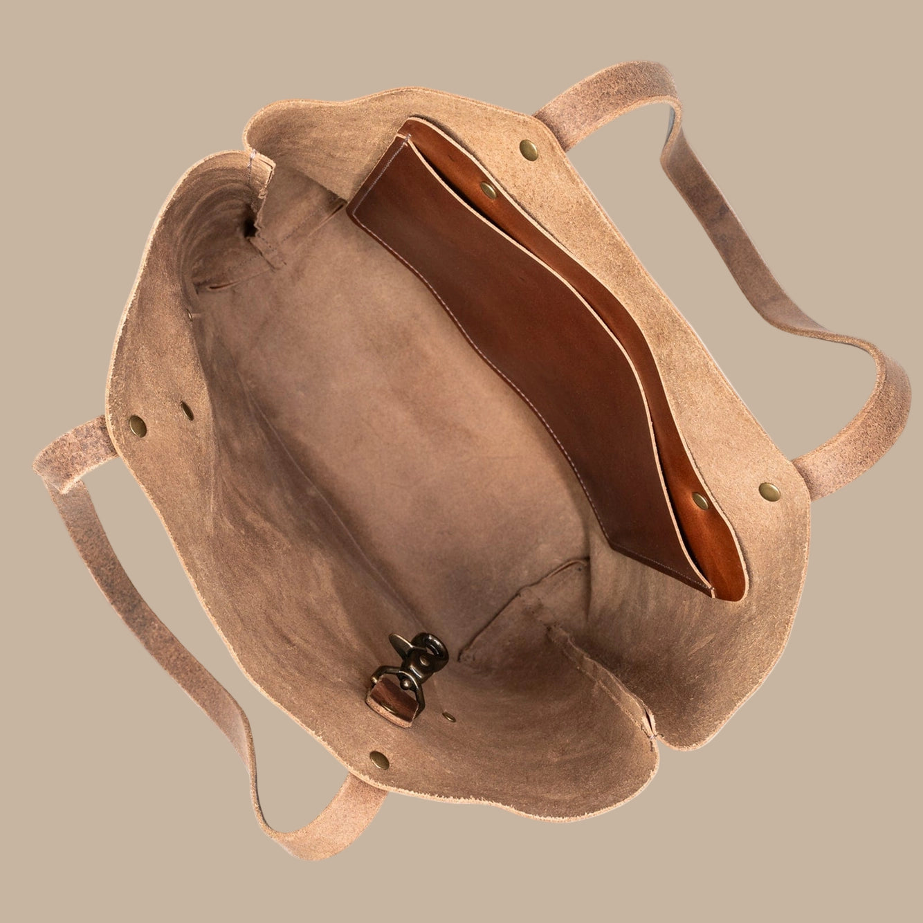 Popov Leather - Leather Weekender Tote - Heritage Brown