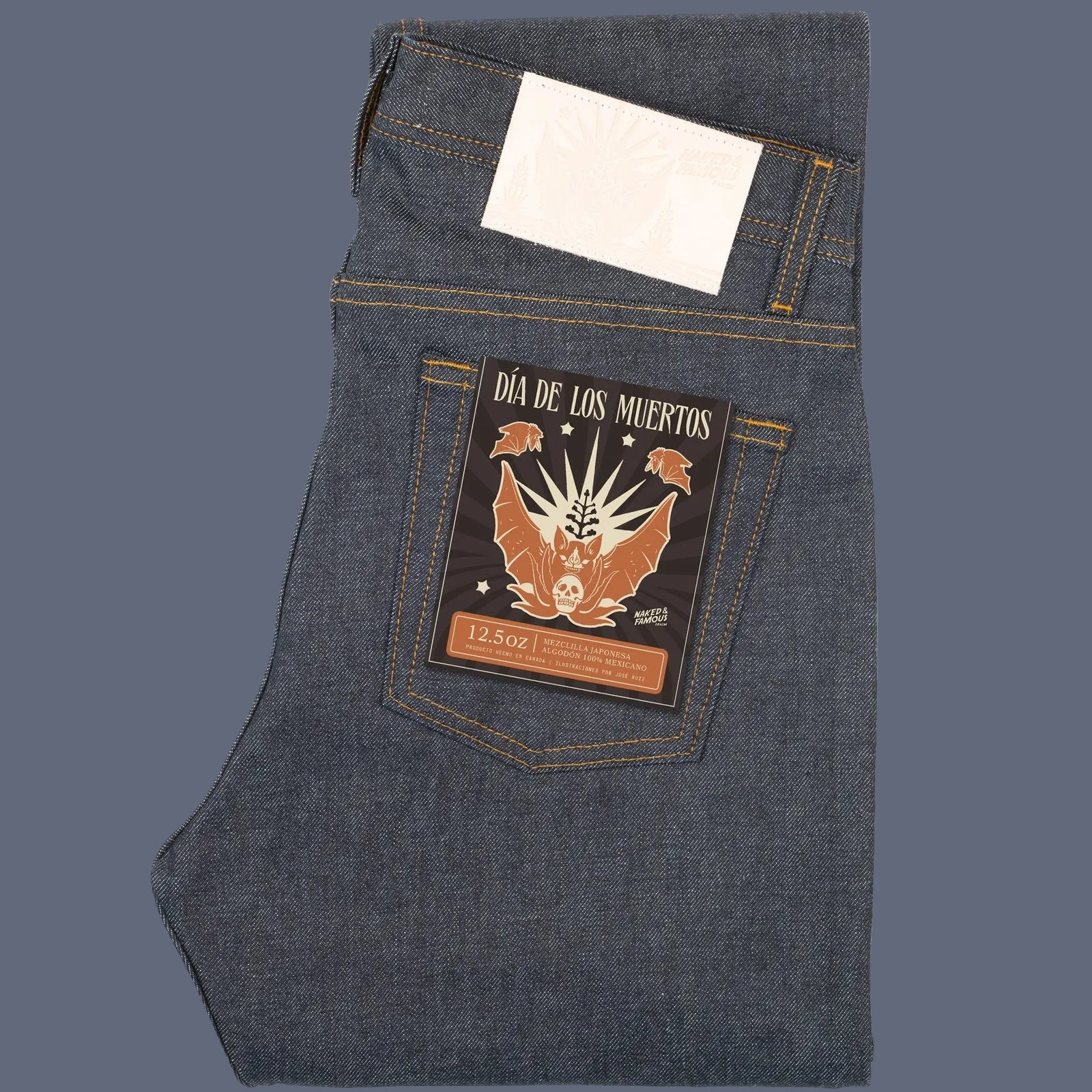 Weird Guy - Dia De Los Muertos Selvedge - Bat