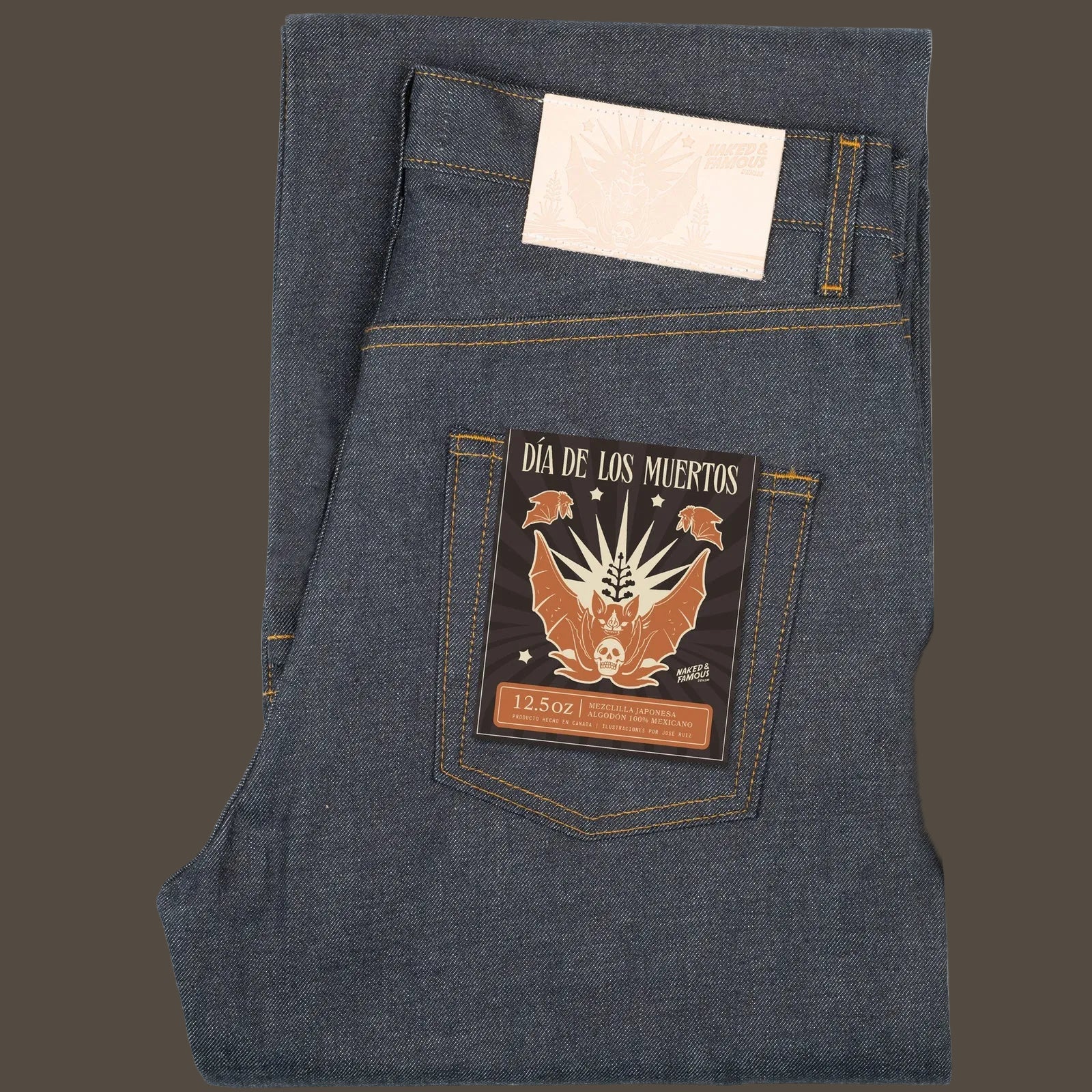 Strong Guy - Dia De Los Muertos Selvedge - Bat