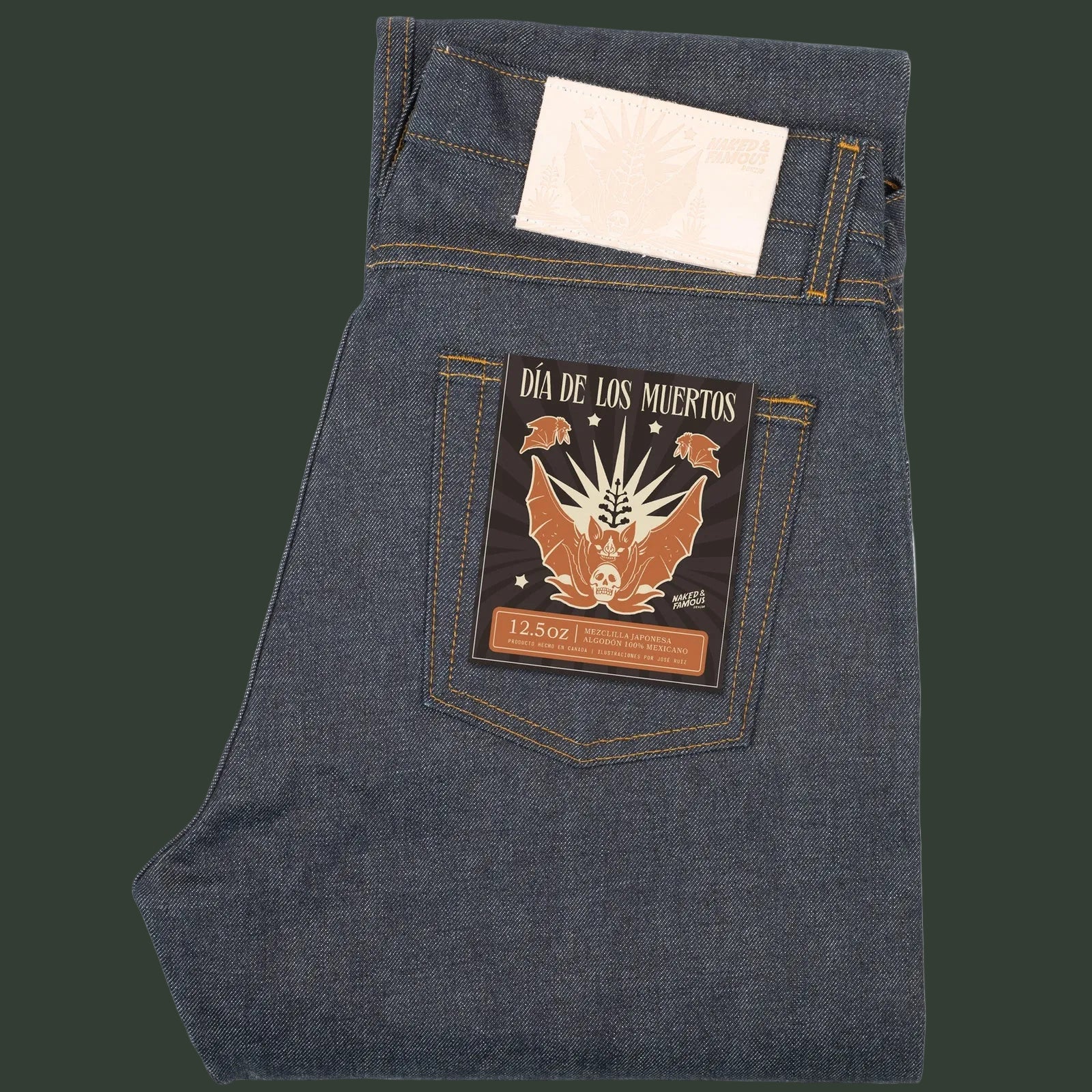 True Guy - Dia De Los Muertos Selvedge - Bat