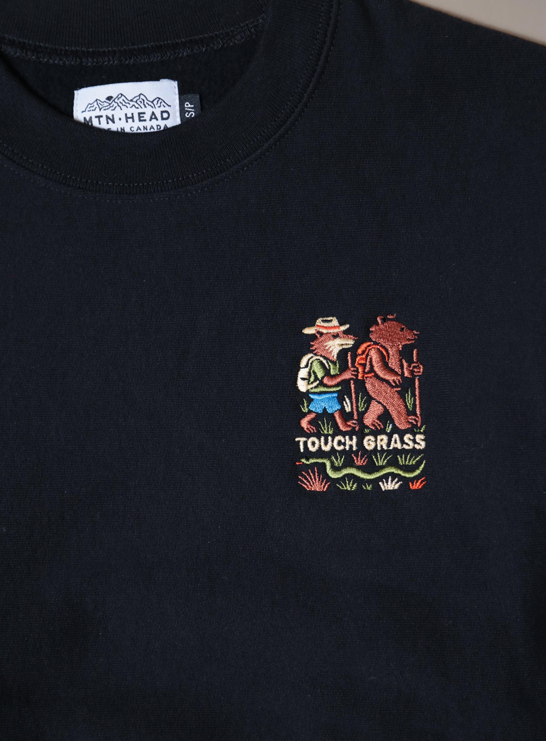 Cabin Crew - Black - Touch Grass Embroidery
