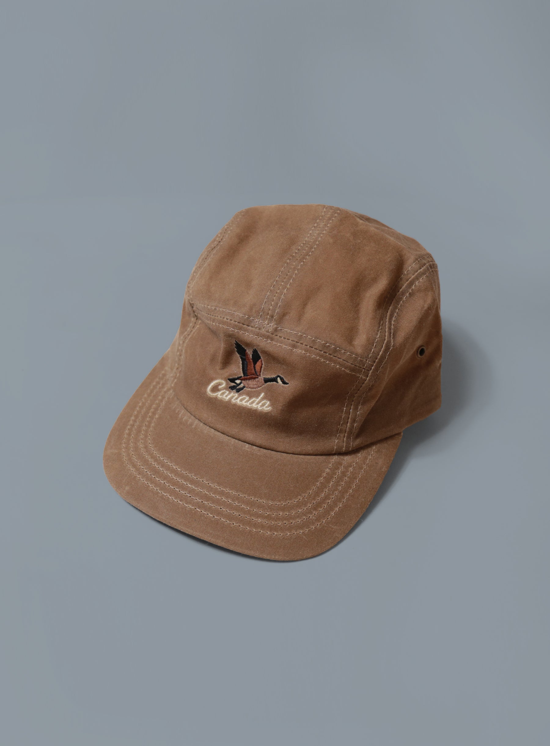 5 Panel - Field Tan Waxed Cotton - Canada Goose Embroidery