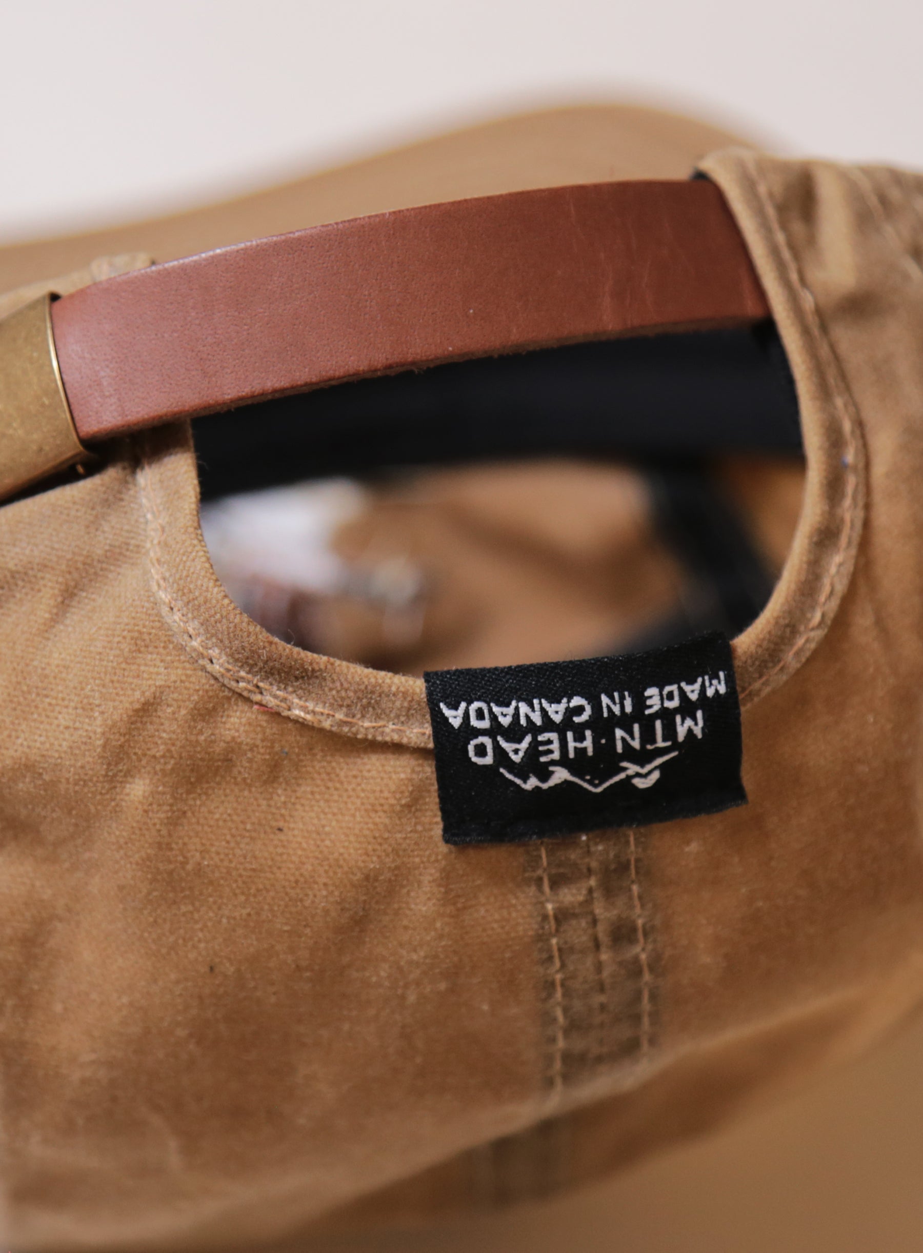 5 Panel - Field Tan Waxed Cotton - Canada Goose Embroidery