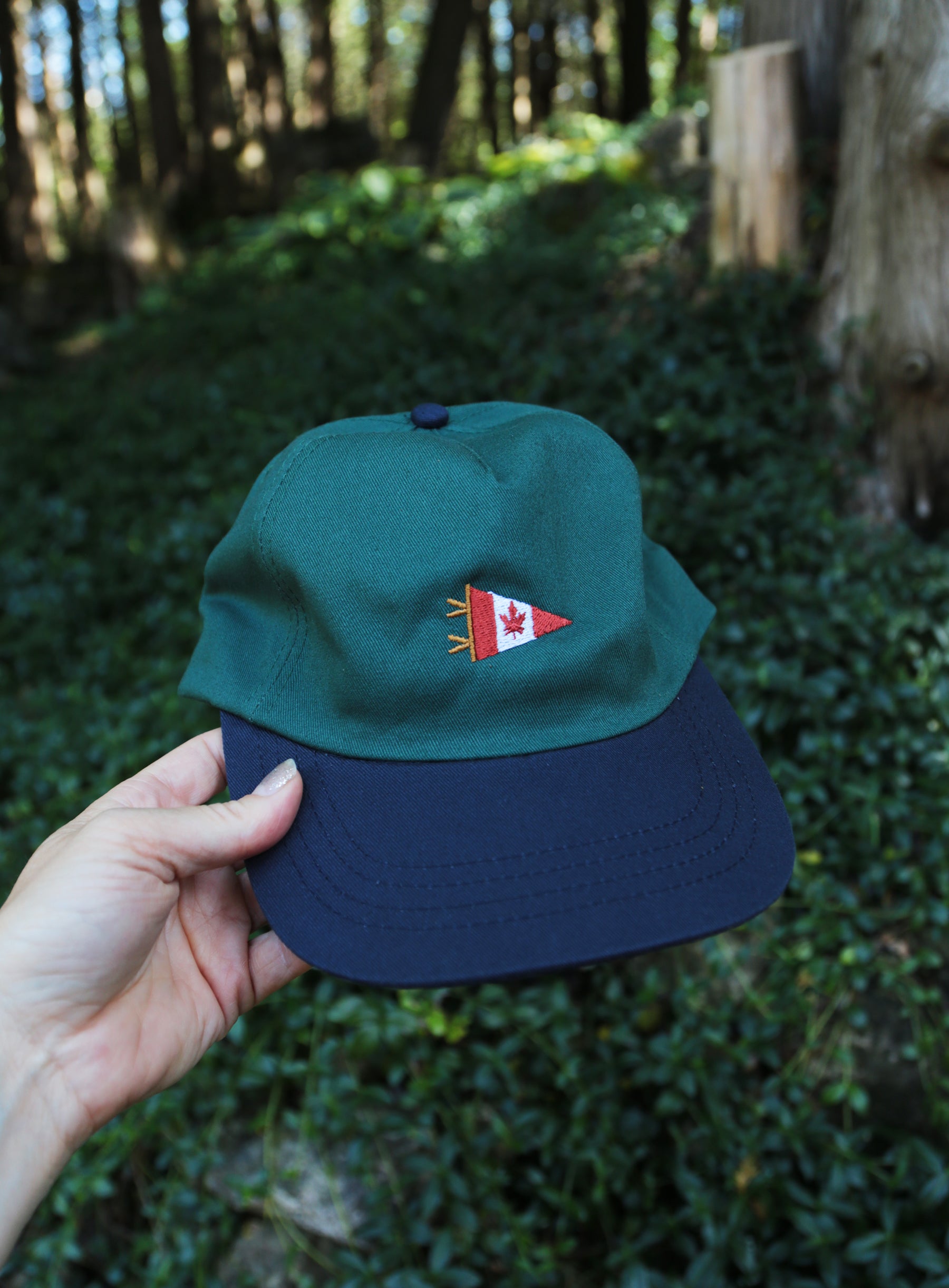 6 Panel - Forest/Navy - Canada Pennant Embroidery
