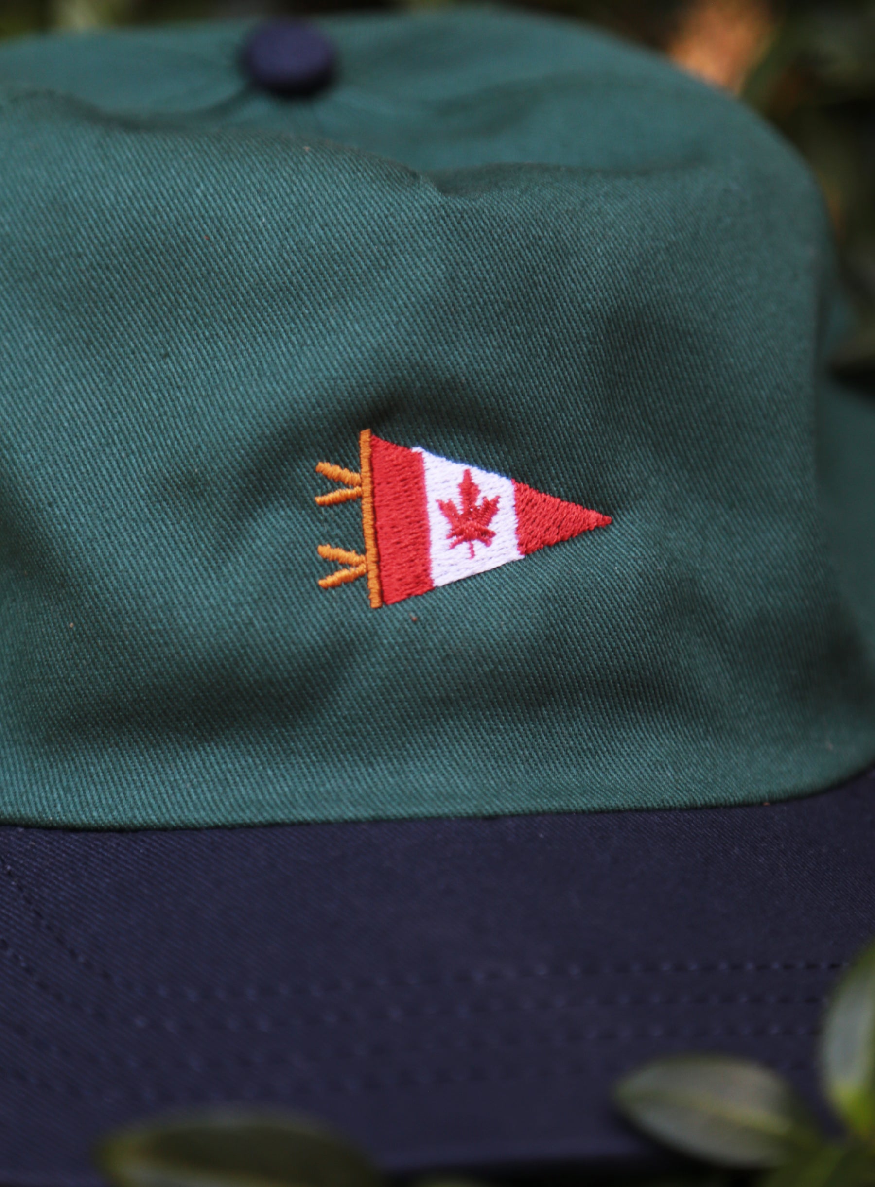 6 Panel - Forest/Navy - Canada Pennant Embroidery
