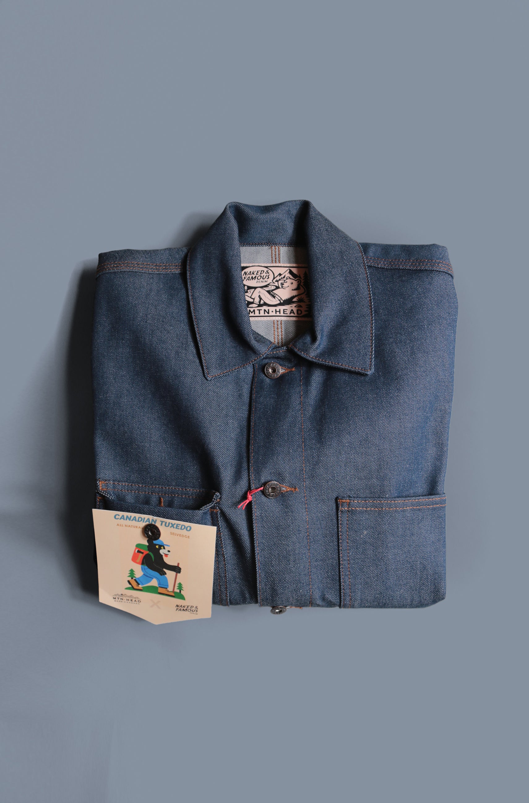 Chore Coat - Natural Indigo Selvedge - Canadian Tuxedo N&F Collab