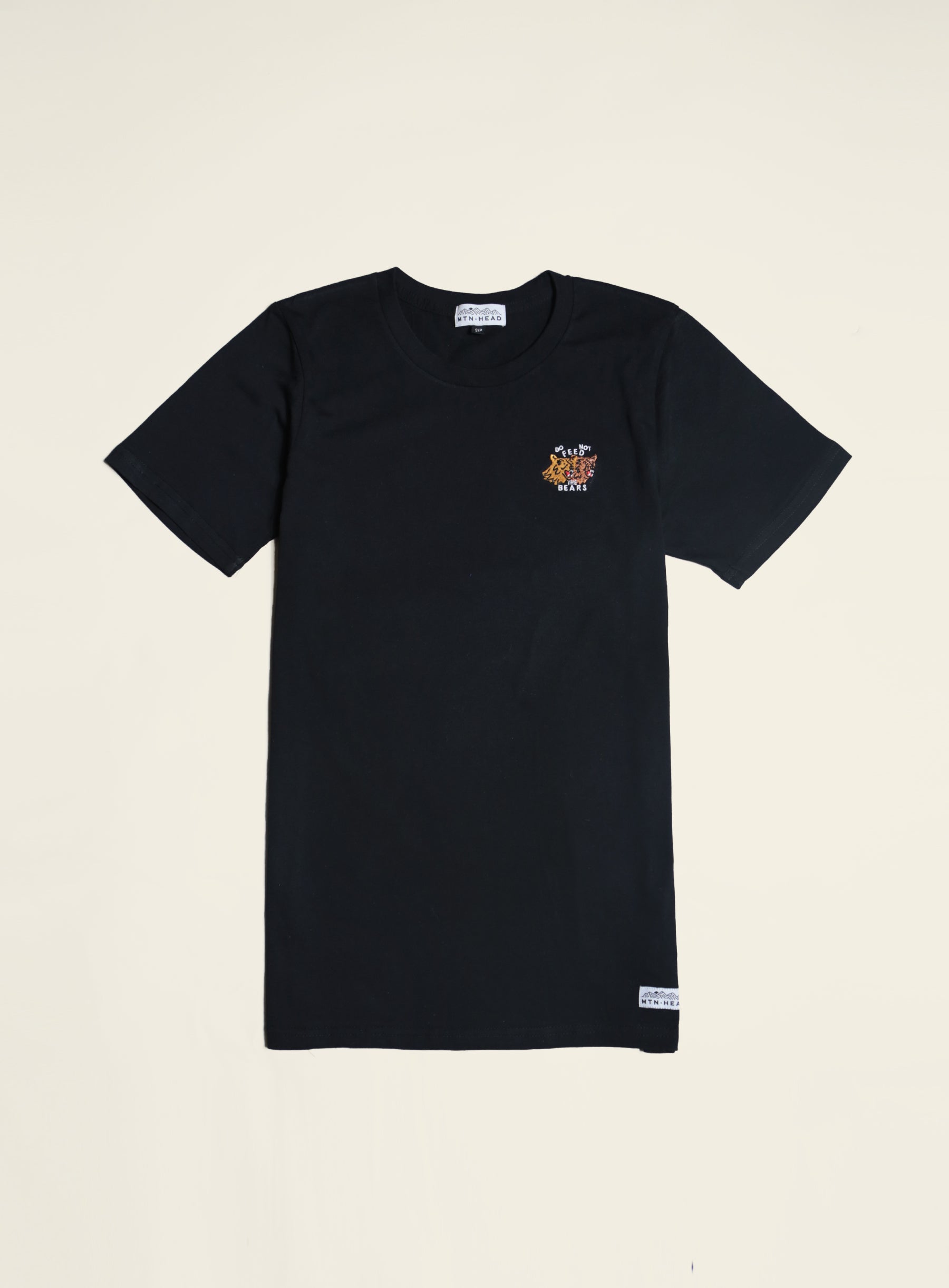 Classic Tee - Black - Dont Feed the Bears Embroidery