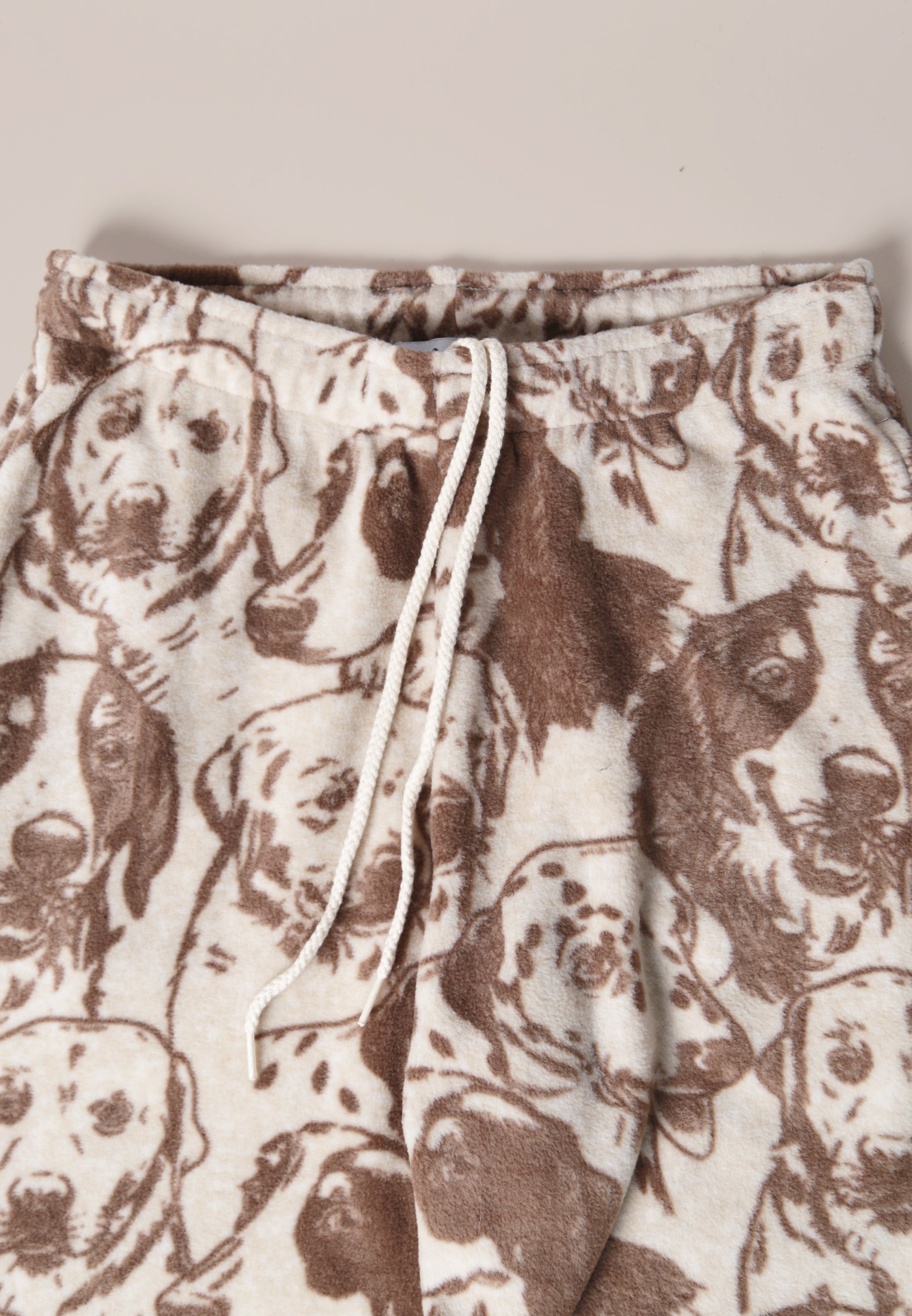 Sweatpants - Polar Fleece - Khaki Dog Camo