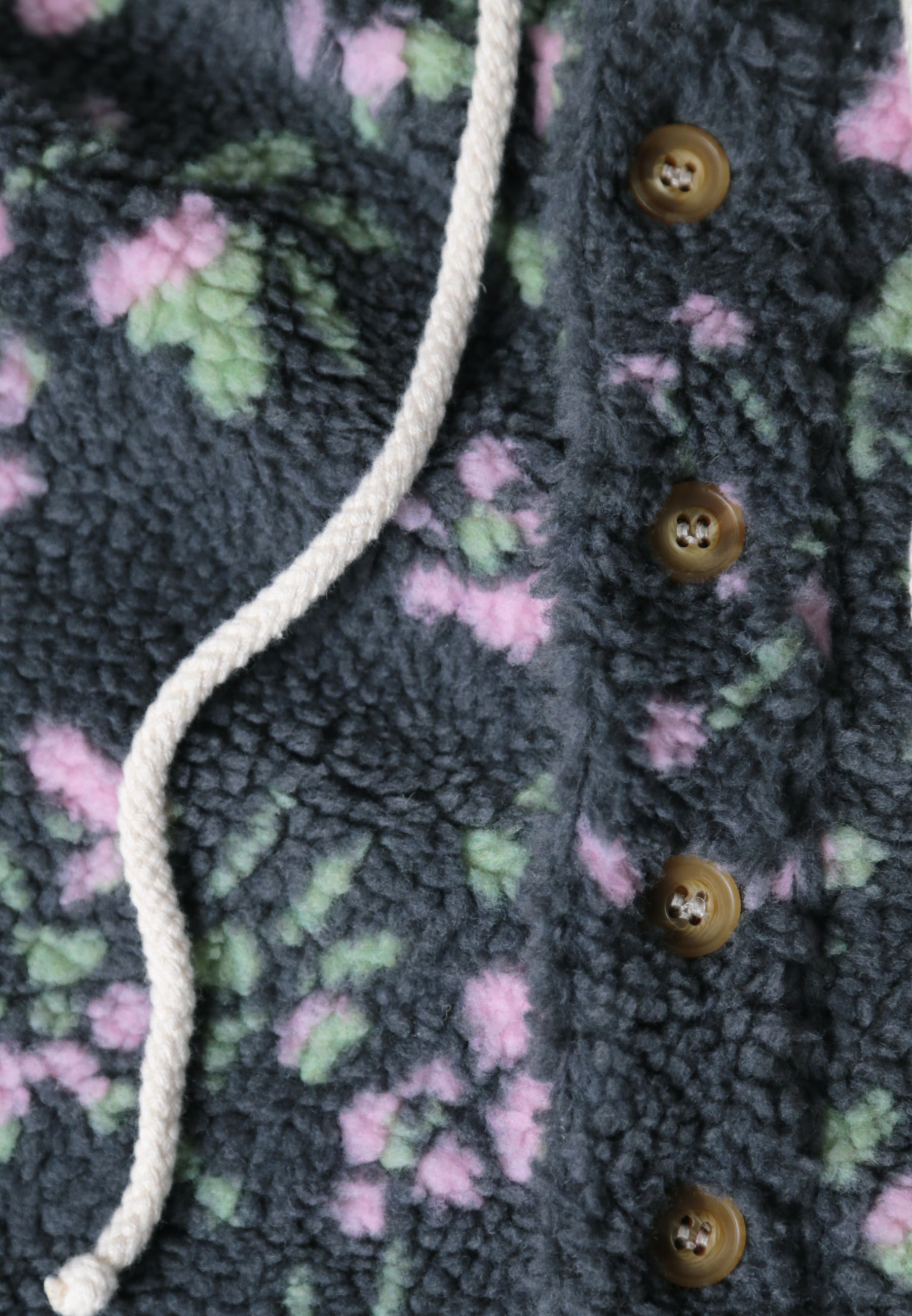 Camping Hoodie -  Floral Sherpa