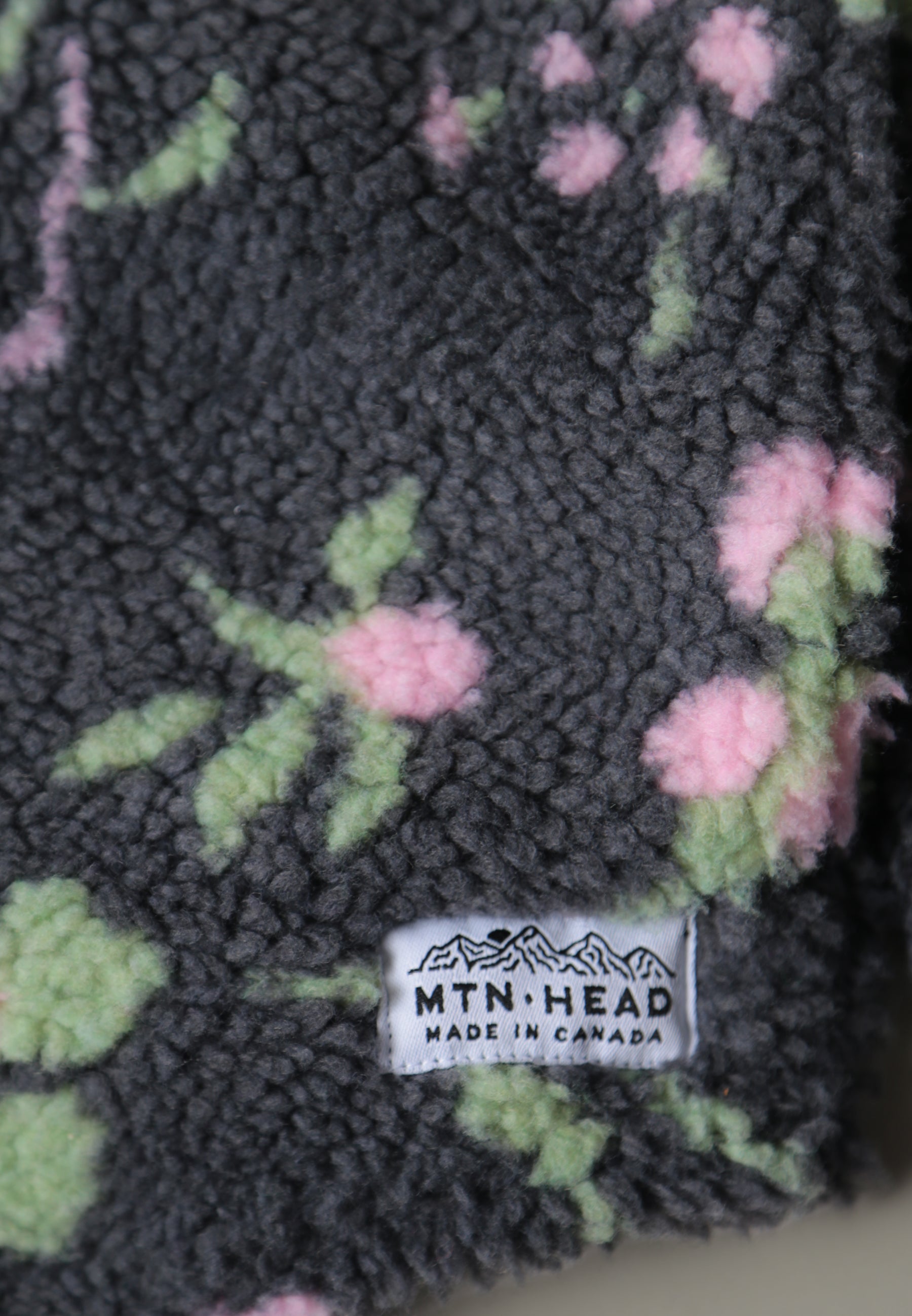 Camping Hoodie -  Floral Sherpa