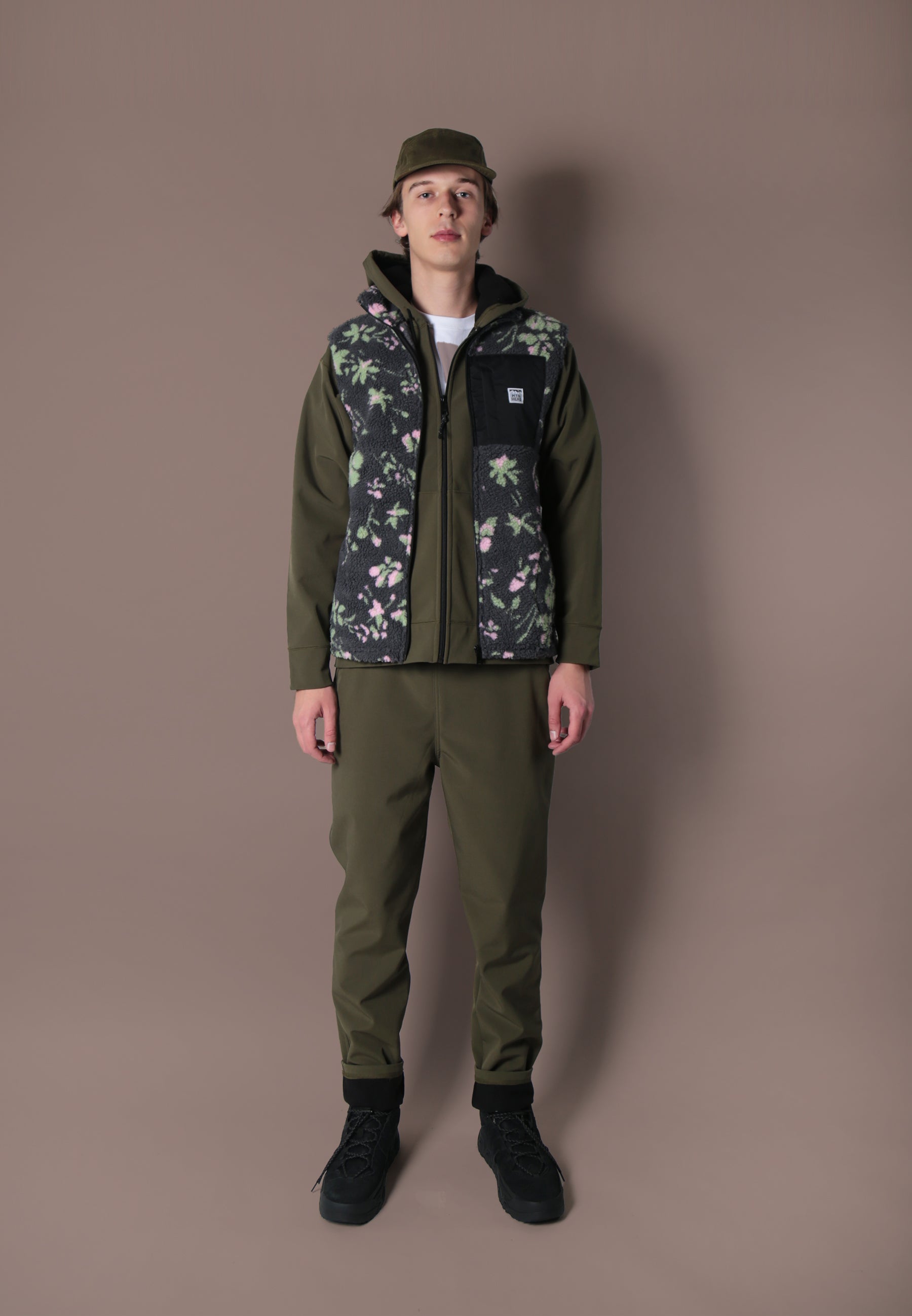 Alpine Sherpa Vest - Floral