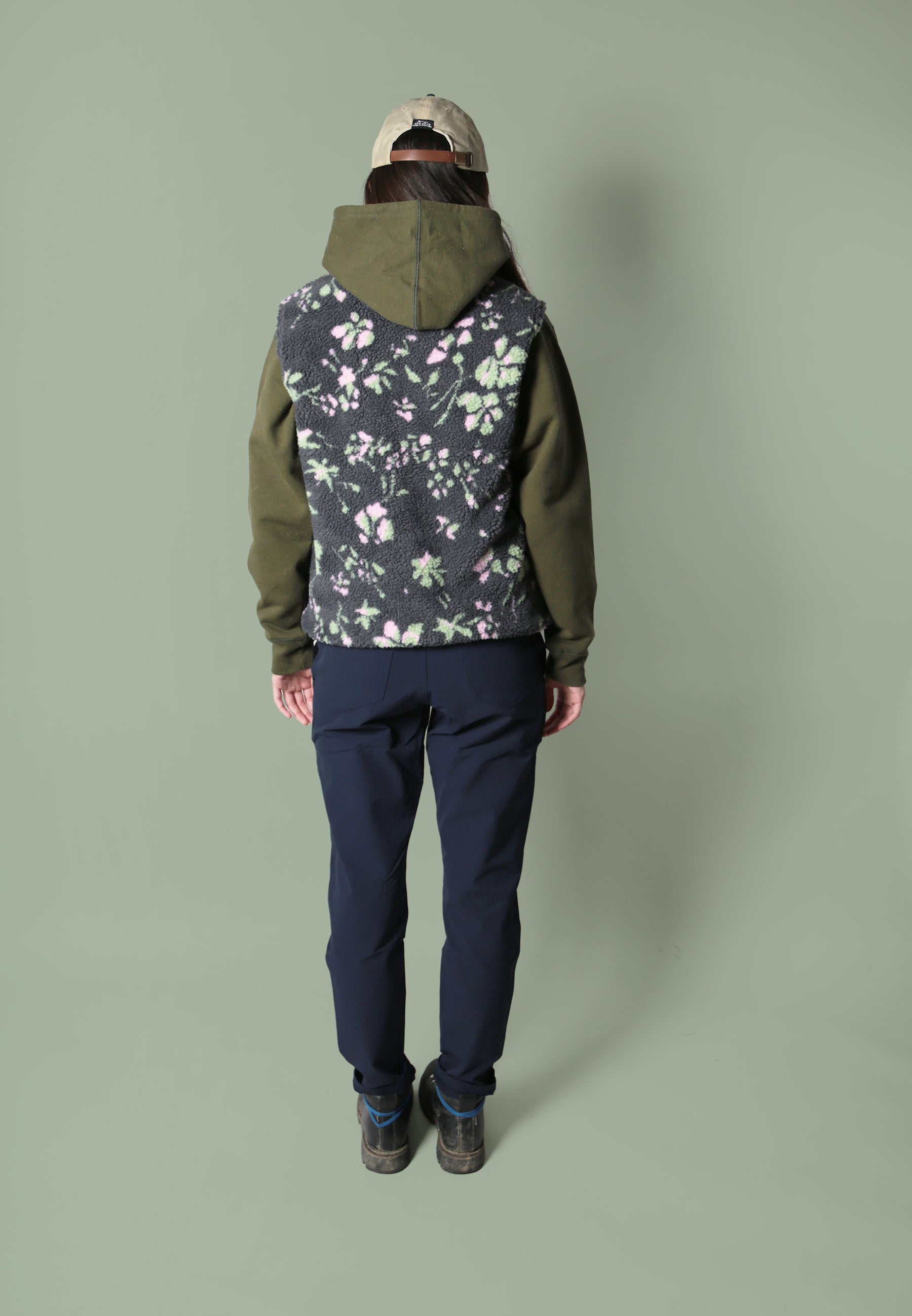Alpine Sherpa Vest - Floral