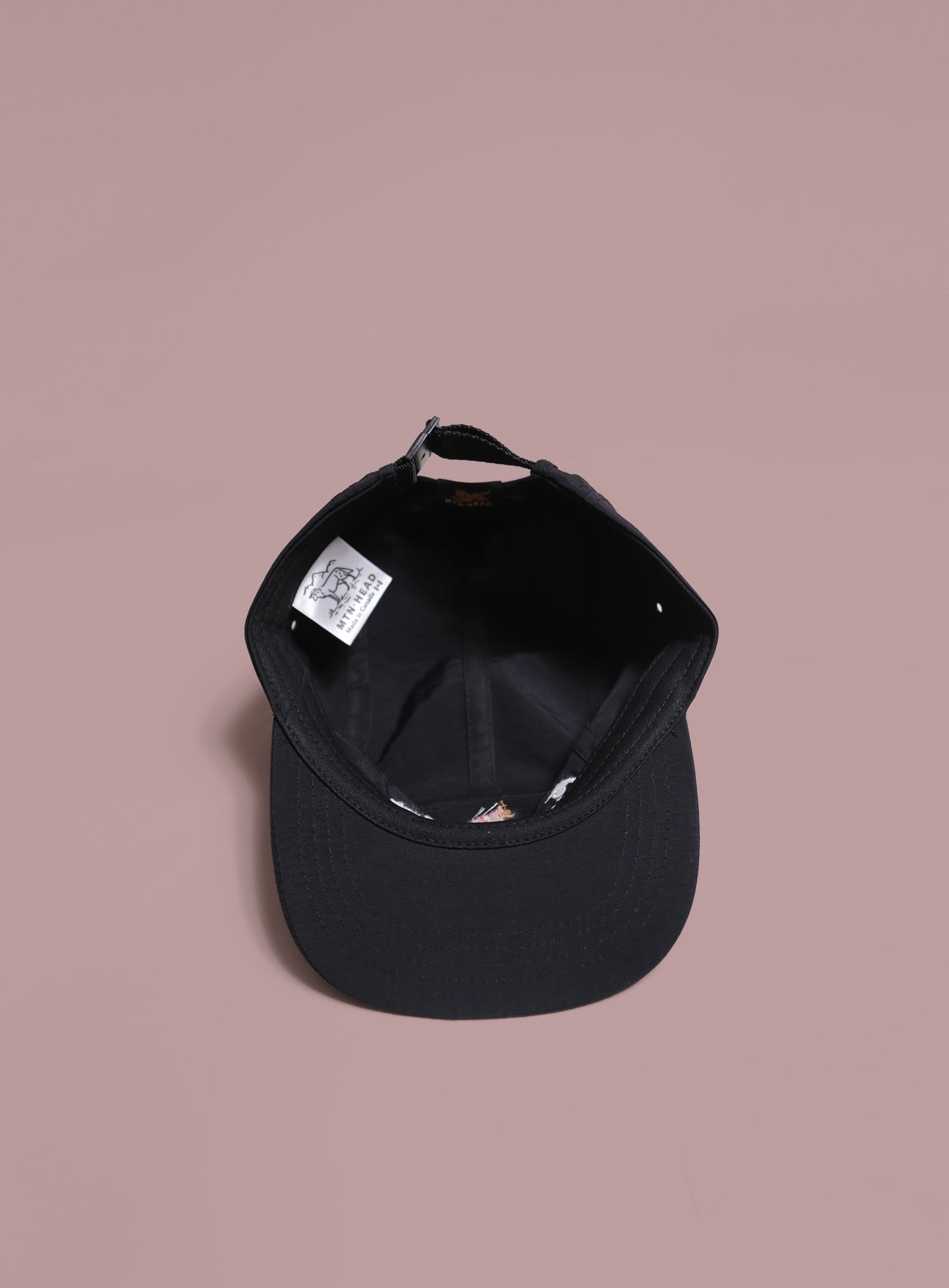 5 Panel - Black Nylon - Georgian Bay Embroidery
