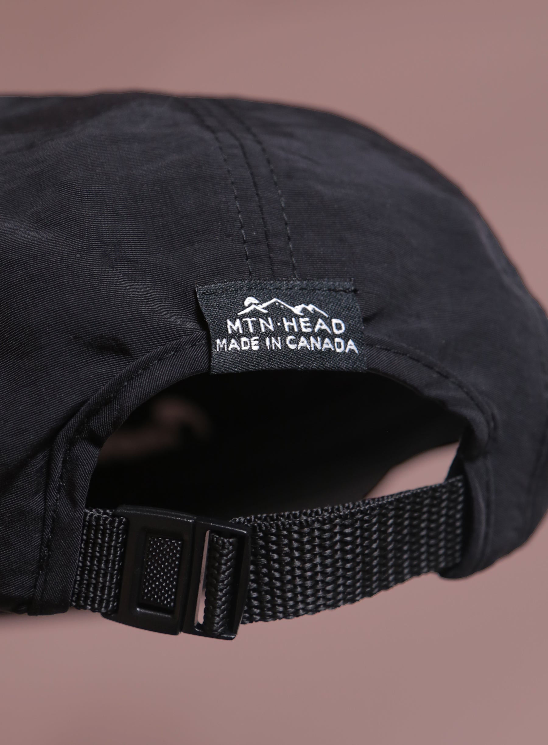 5 Panel - Black Nylon - Georgian Bay Embroidery