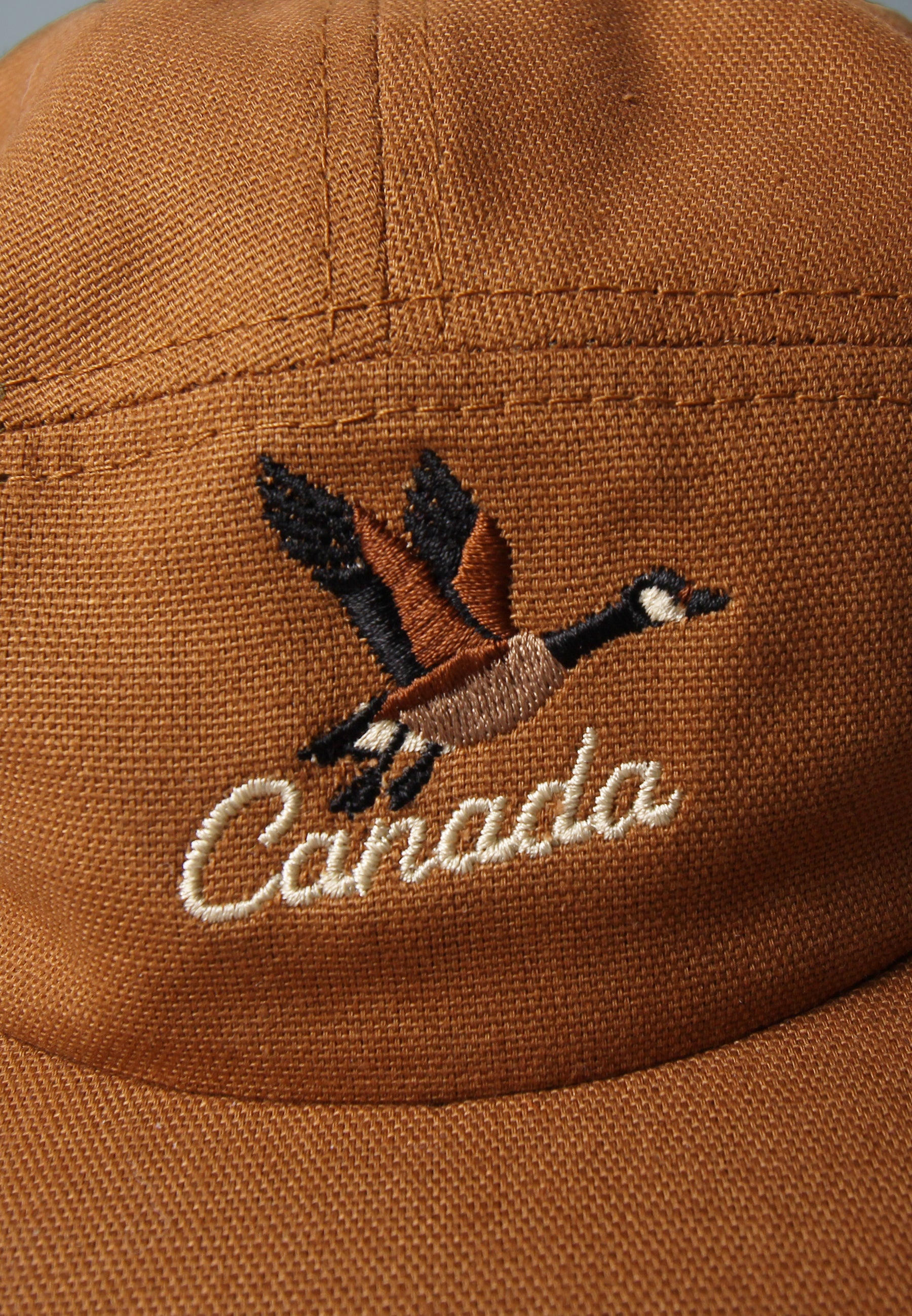 Kids 5 Panel - Rust - Goose Embroidery - Stanfields Collab