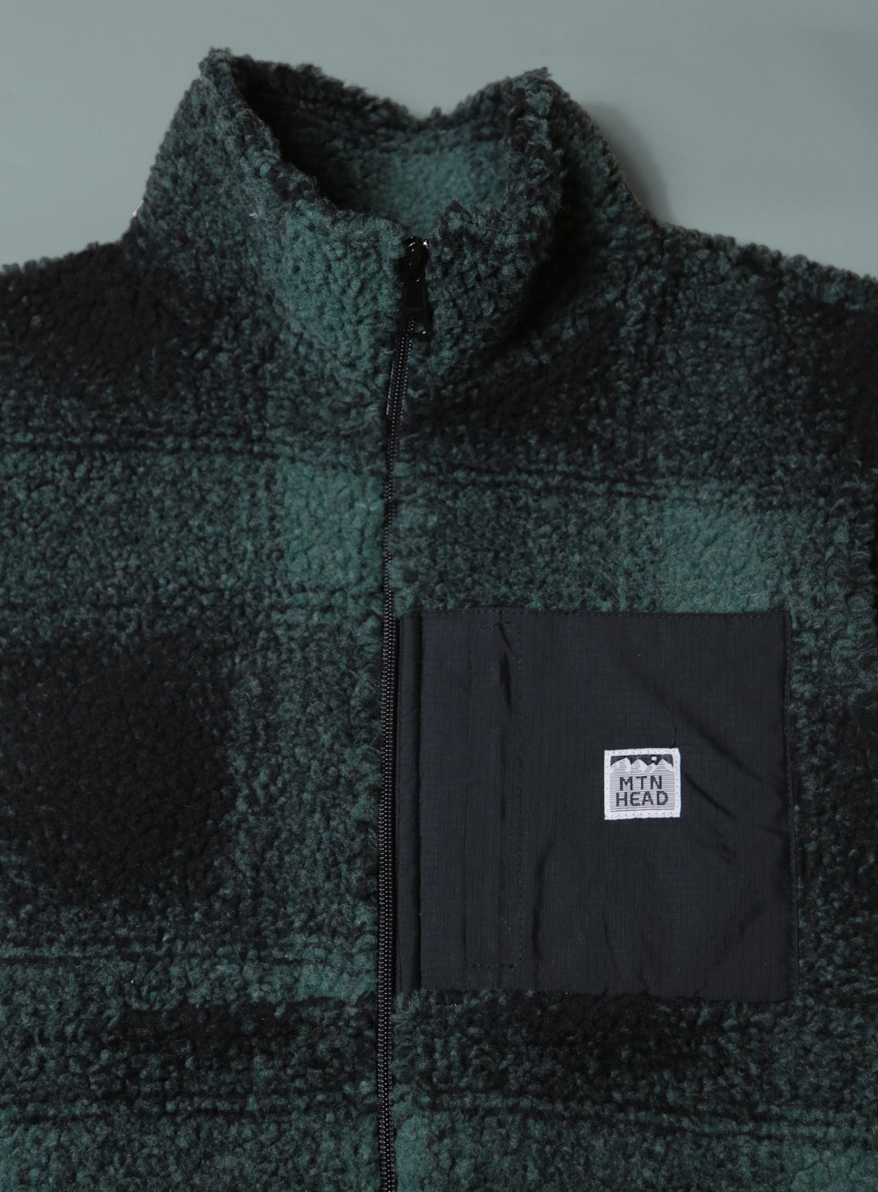 Alpine Sherpa Vest - Forest Buffalo