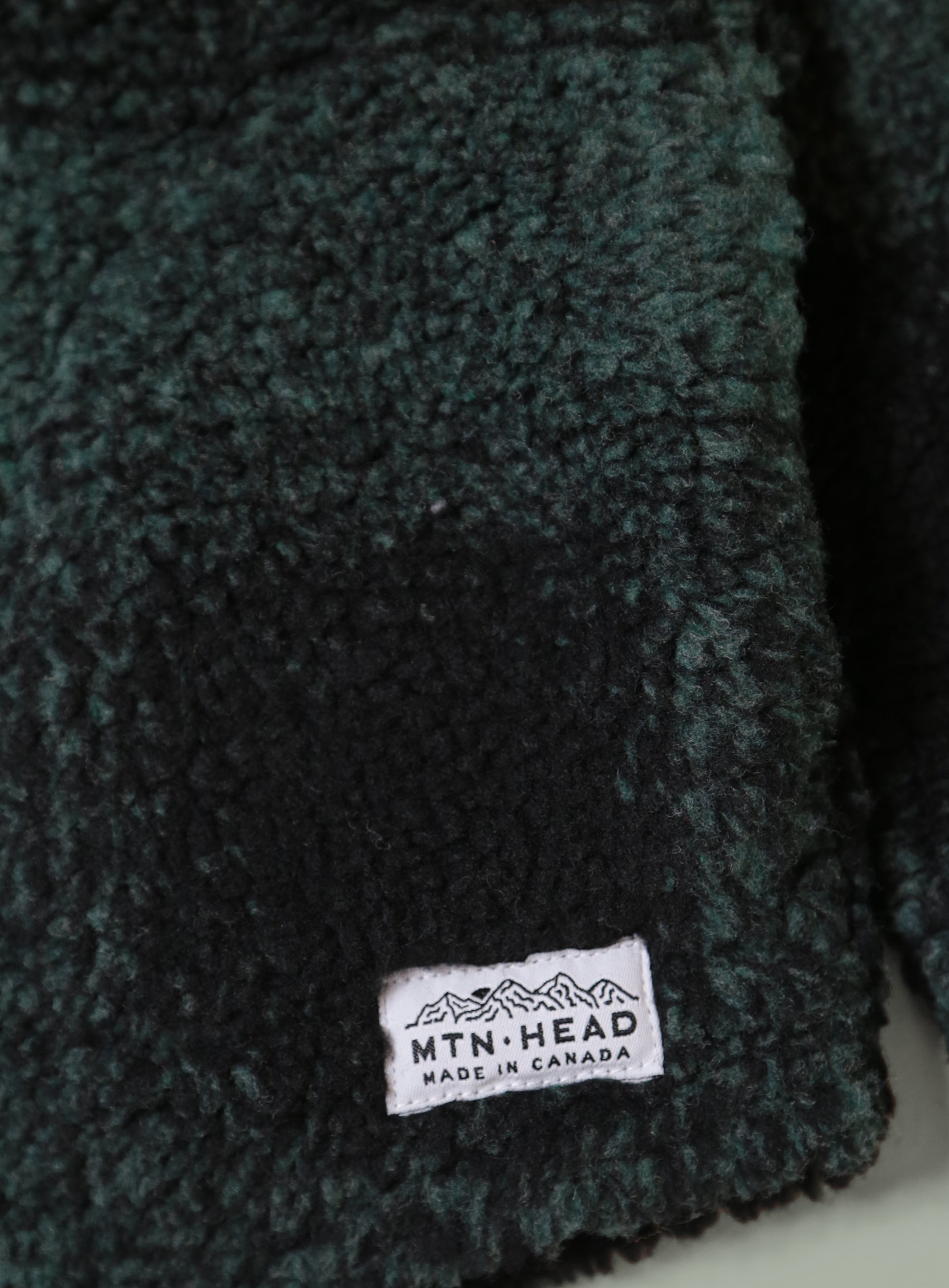 Camping Hoodie -  Forest Buffalo Sherpa