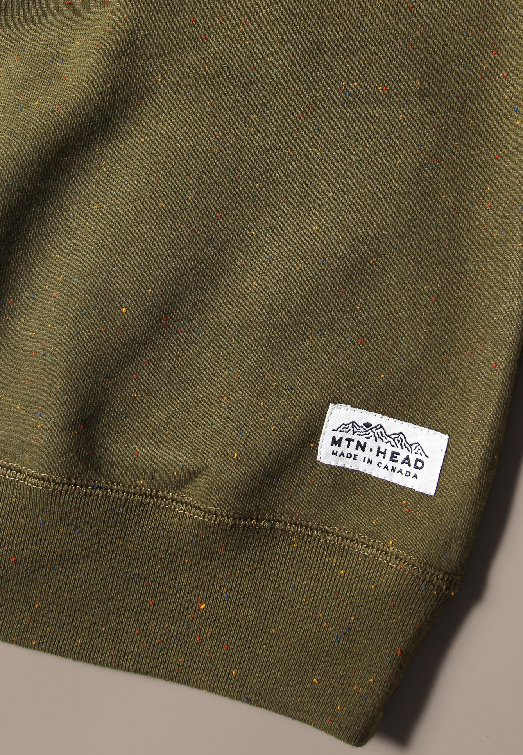 Classic Crew - Army Green Rainbow Speckle