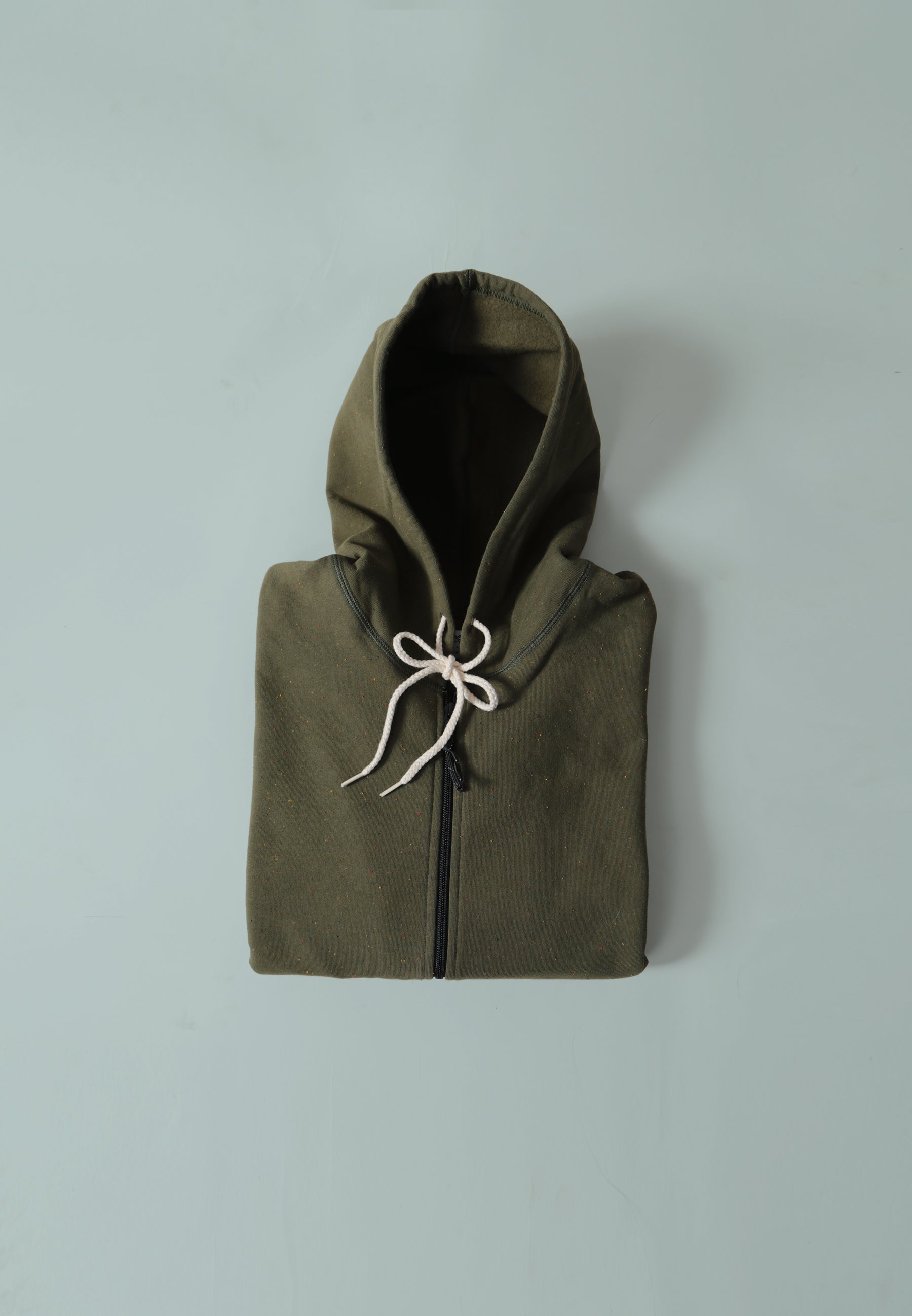 Mtn. Zip Hoodie - Army Green Rainbow Speckle