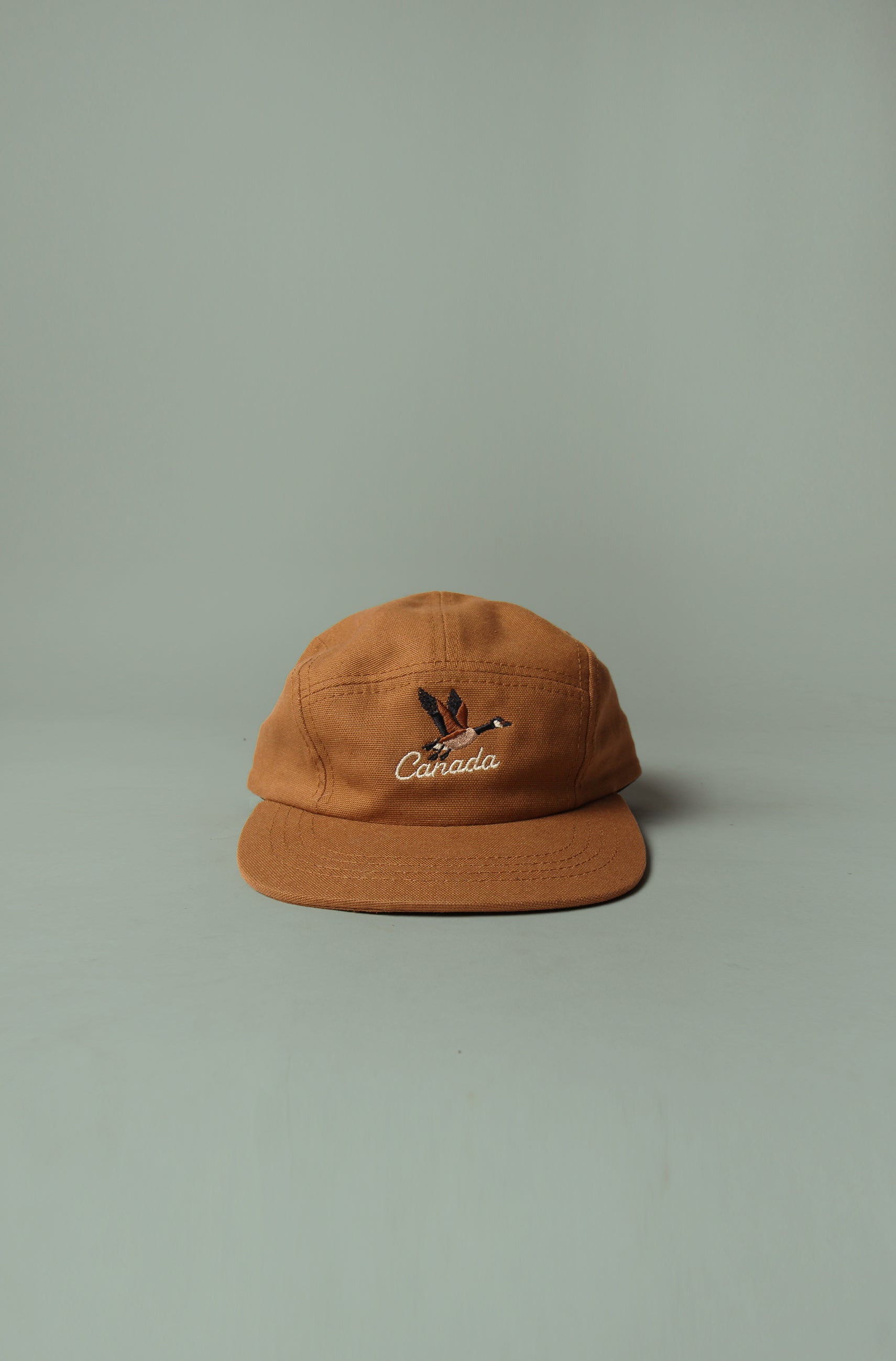 Kids 5 Panel - Rust - Goose Embroidery - Stanfields Collab
