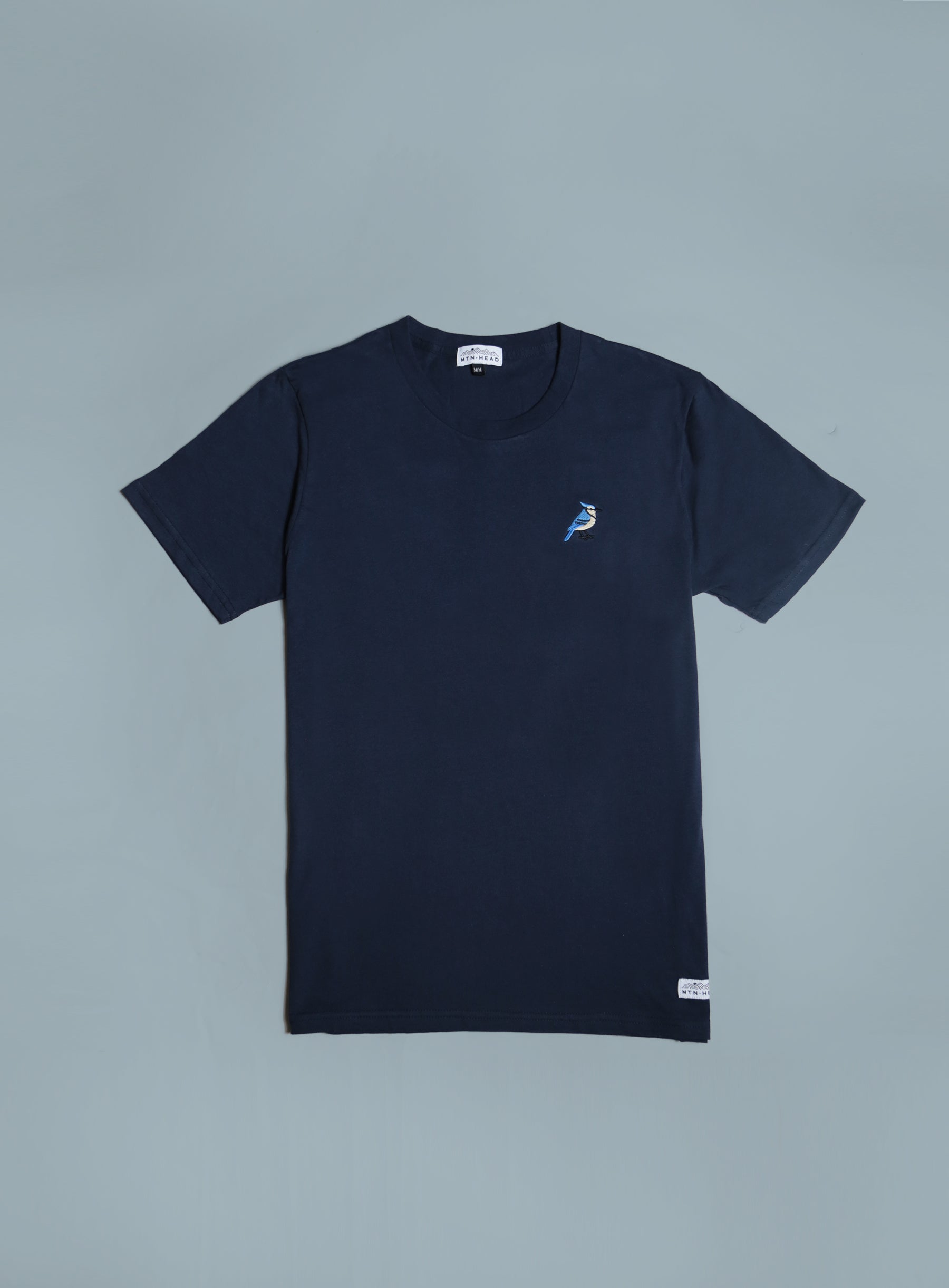 Classic Tee - Navy - Blue Jay Embroidery