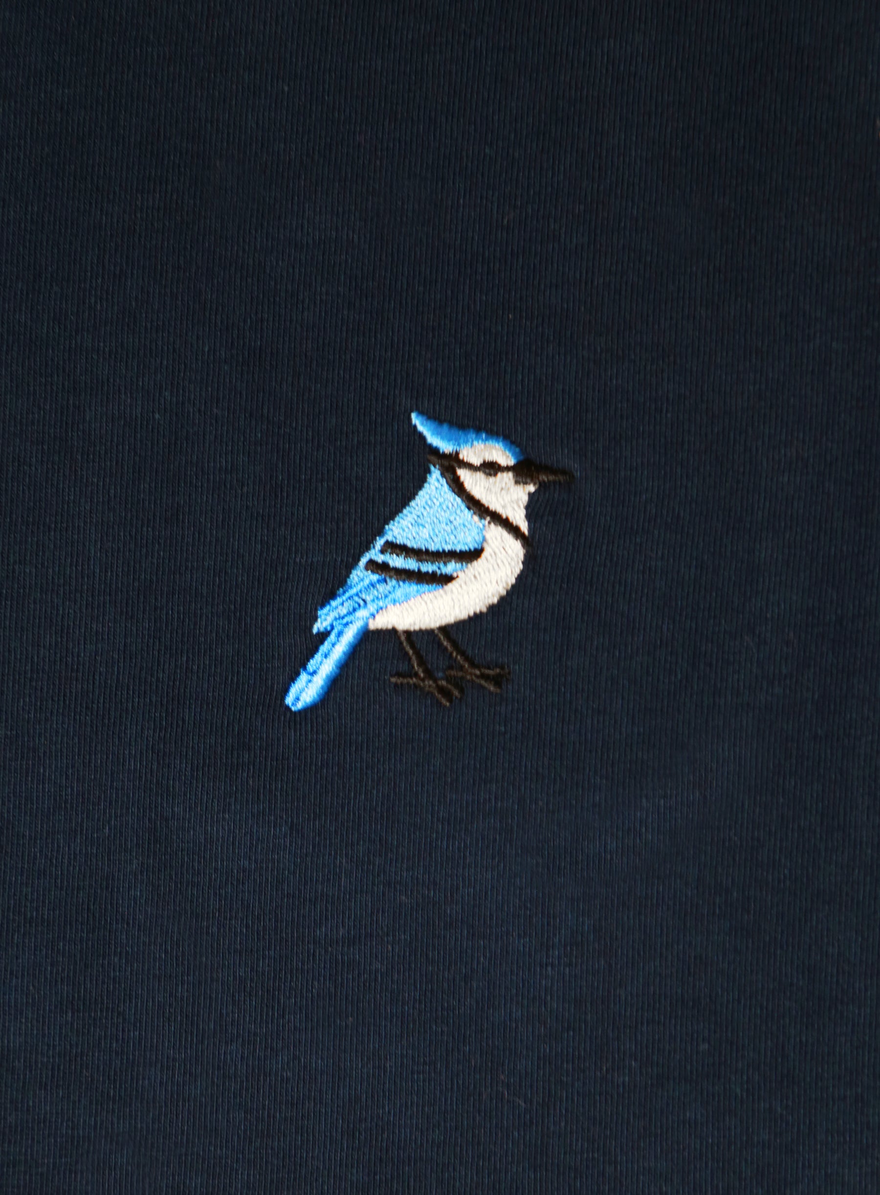 Heavy Weight Tee - Navy - Blue Jay Embroidery