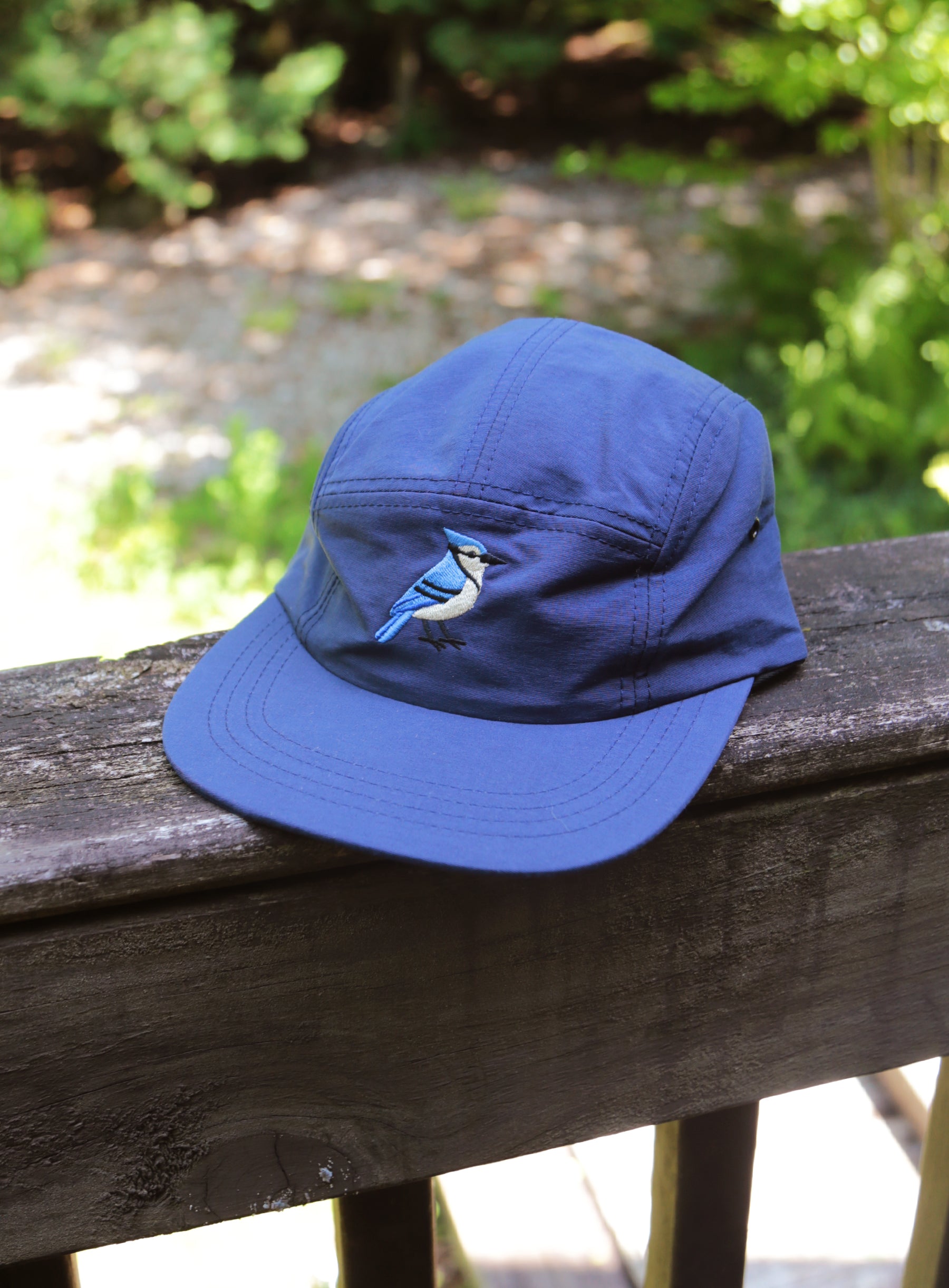 5 Panel - Navy Nylon - Blue Jay Embroidery