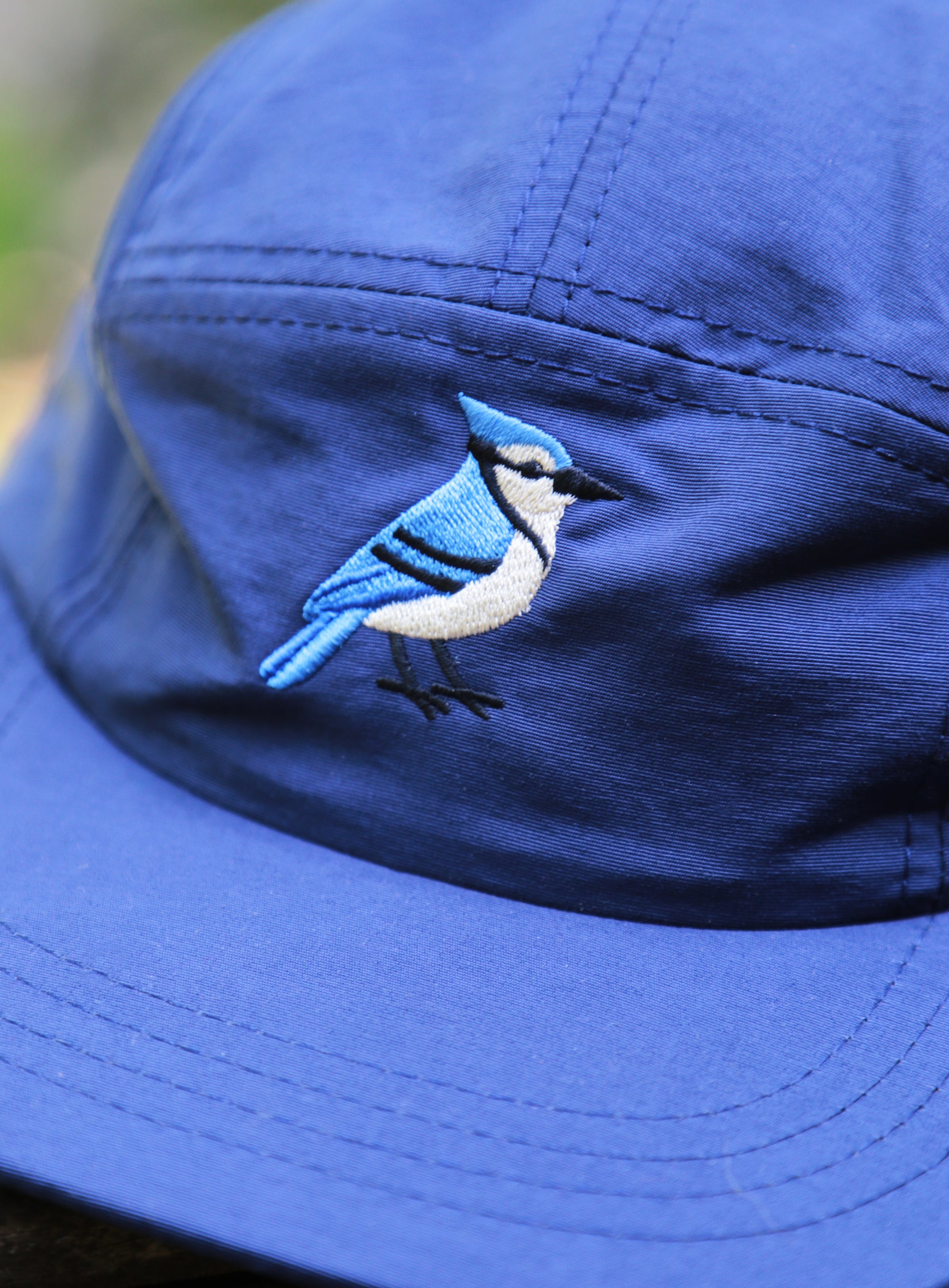 5 Panel - Navy Nylon - Blue Jay Embroidery