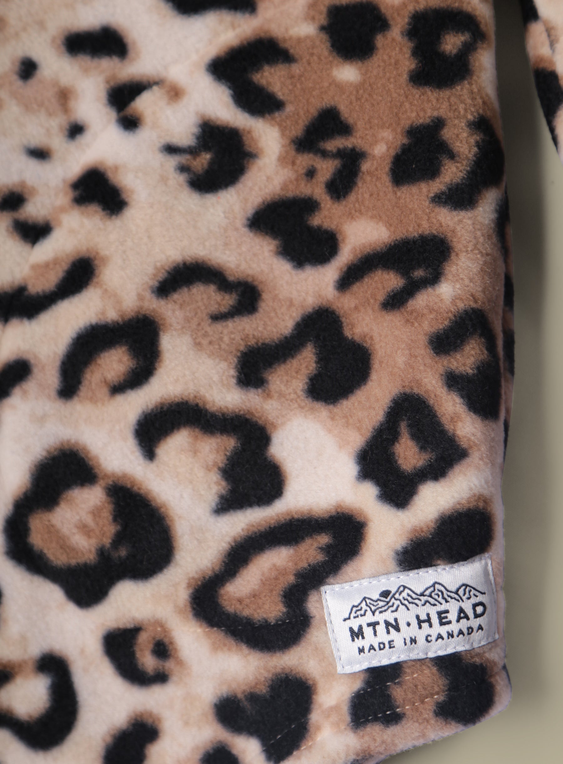 Camping Hoodie -  Polar Fleece - Leopard